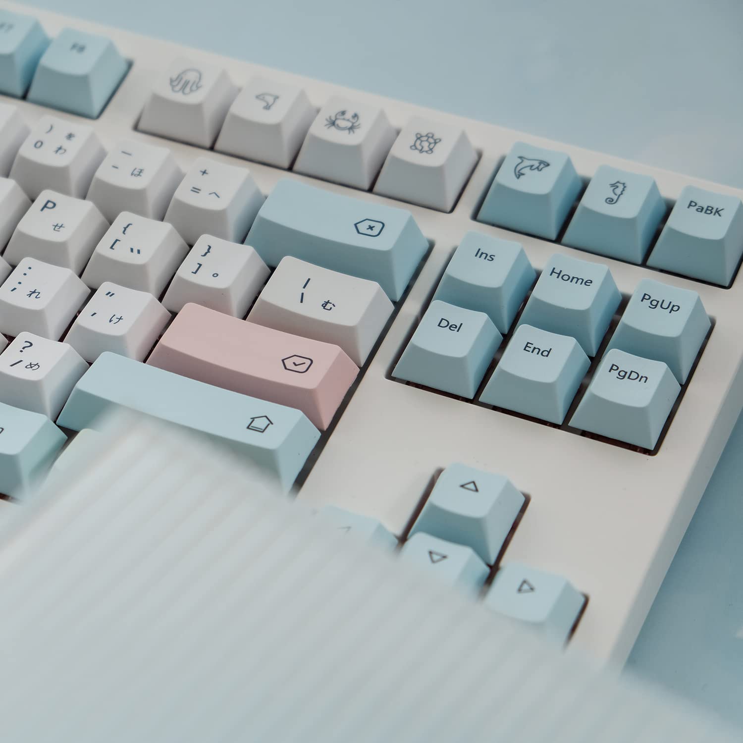 Cuxiu Chalk Keycaps 136 Keys Pbt Keycap Set For Cherry Mx Switches Cherry Profile Japanese Keycaps For Mechanical Keyboard Dye S