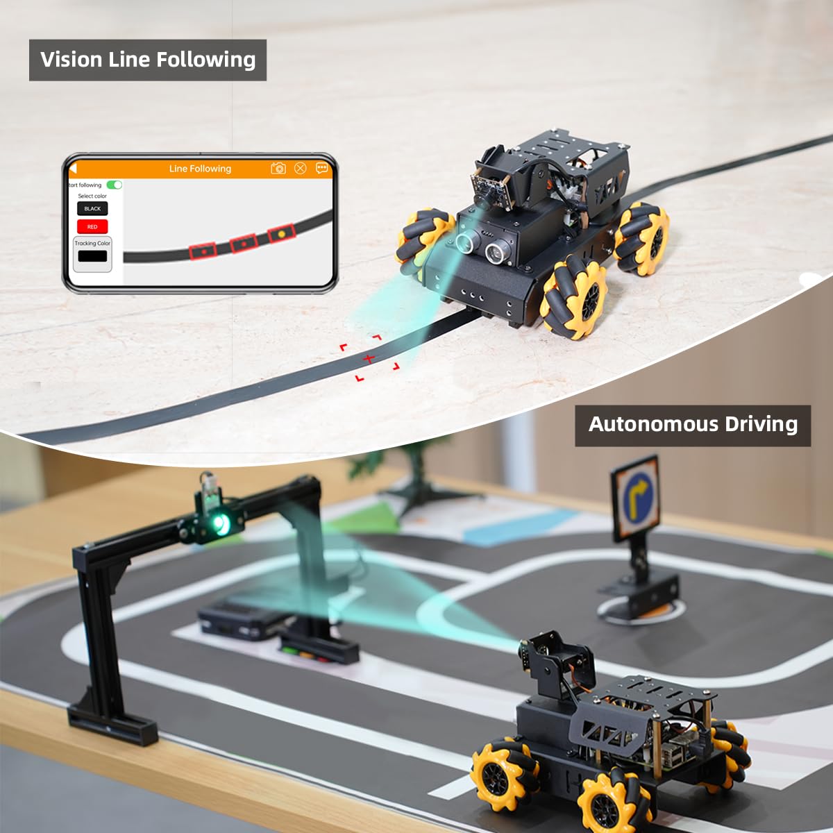 Ai Vision Robot Car Kit For Raspberry Pi, Turbopi Coding Robot Kit Stem Projects Educational Building Robot Python Programming P