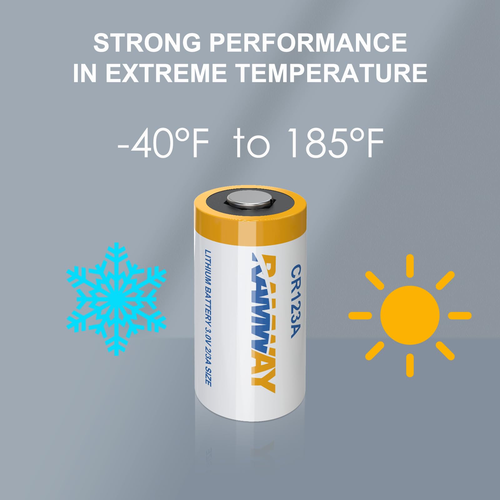 Cr123A 3V Lithium Battery 12 Pack, Cr123 Lithium Battery, 3 Volt 123A Lithium Batteries, 10 Years Shelf Life Long Lasting 123 Li