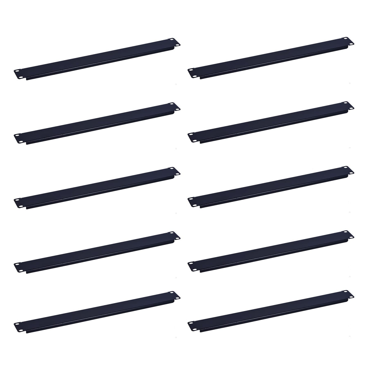 Rackpath 1U Blank Rack Mount Panel Spacer (10 Pack) For 19In Server Rack Enclosure Or Network Cabinet