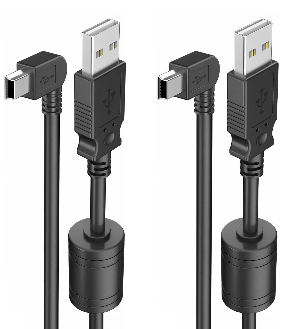 Pixelman 6.6Ft Charger Cable For Garmin Gps,(2 Pcs) 90 Degree Universal Mini Usb Power Cable For Garmin Gps,Car Navigator Charger Adapter Gps Charger For Garmin Zumo Xt Drivesmart 65 Dezl Tomtom