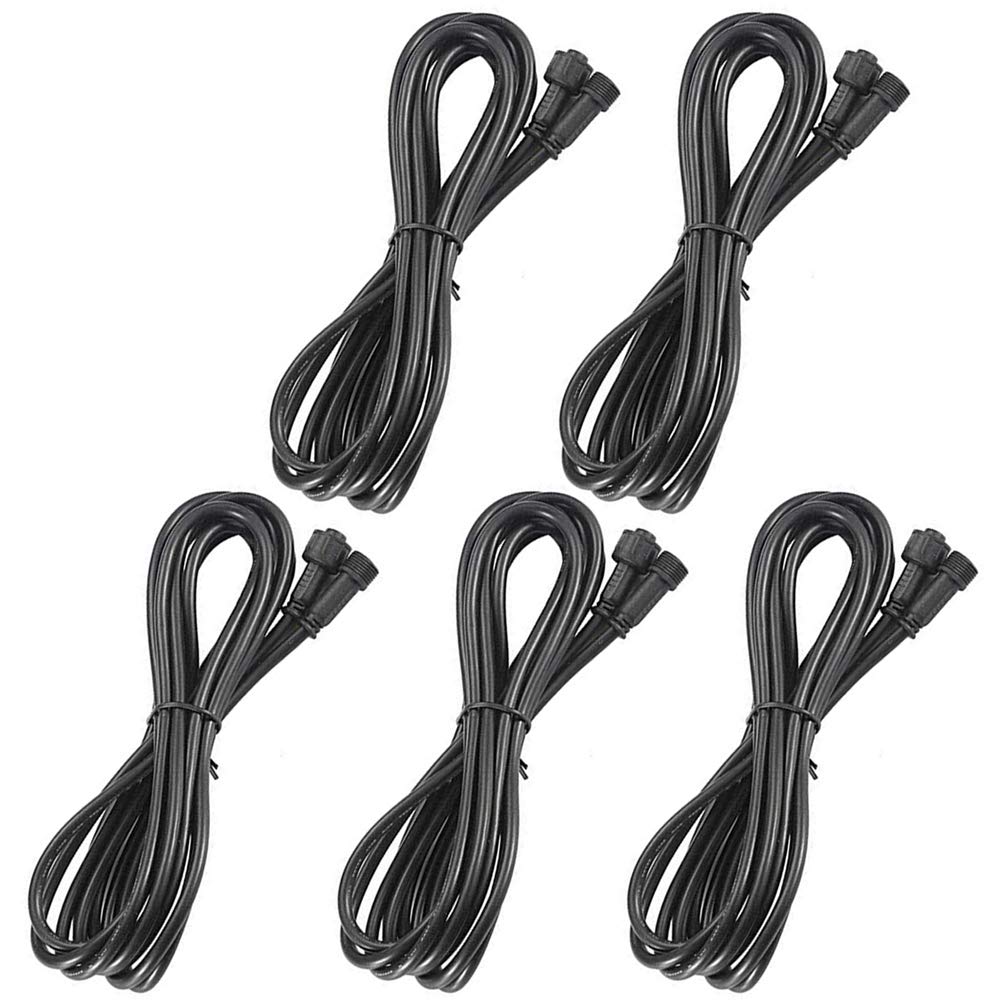 Fvtled Pack Of 5, 1M 3.28Ft 5Pin Extension Cable Wire With Male And Female Connectors At Both Ends For Rgbw Led Deck Light