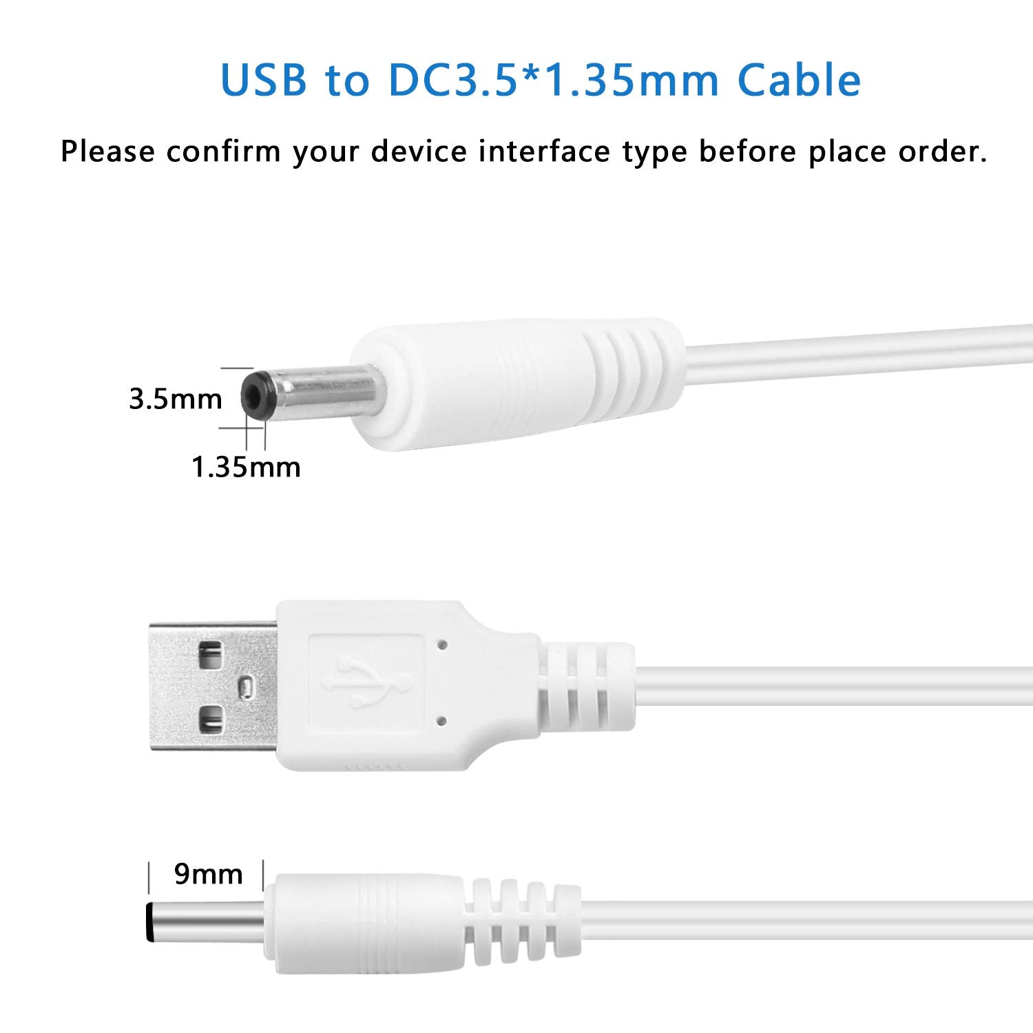 Harbendi Replacement Charger Cord For Foreo Luna Series Facial Cleanser Foreo Luna/ Luna2/ Luna3/ Luna Mini/Luna Mini 2/Foreo Is