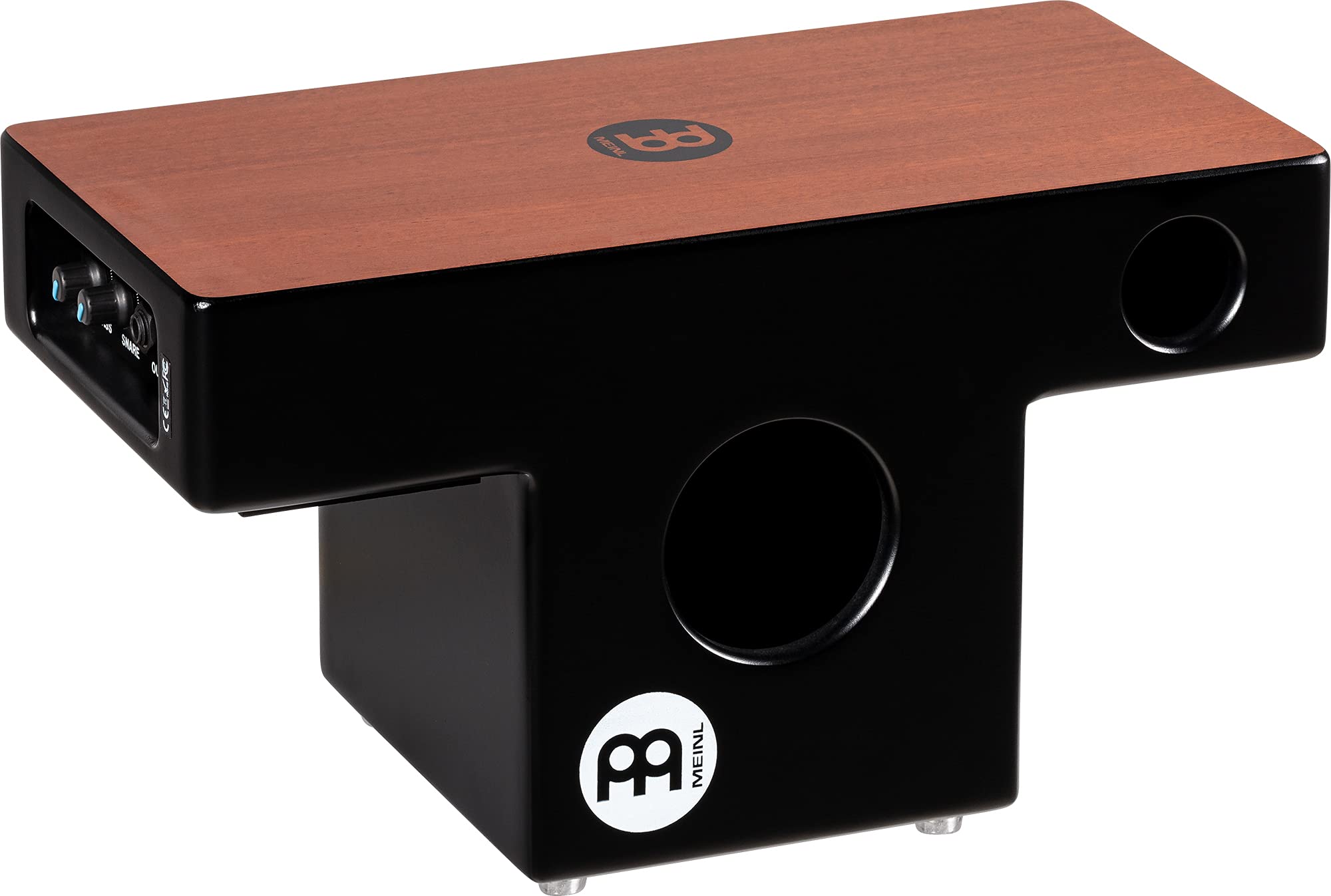 Meinl Pickup Slaptop Cajon Box Drum With Internal Snares And Forward Projecting Sound Ports   Not Made In China   Mahogany Playi