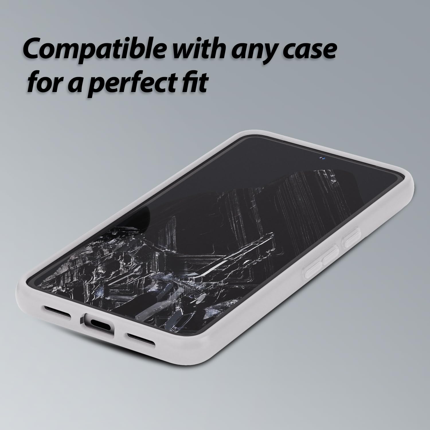 Whitestone Dome Glass Screen Protector For Google Pixel 8 Pro (2023), Full Tempered Glass Shield With Liquid Dispersion Tech [Ea