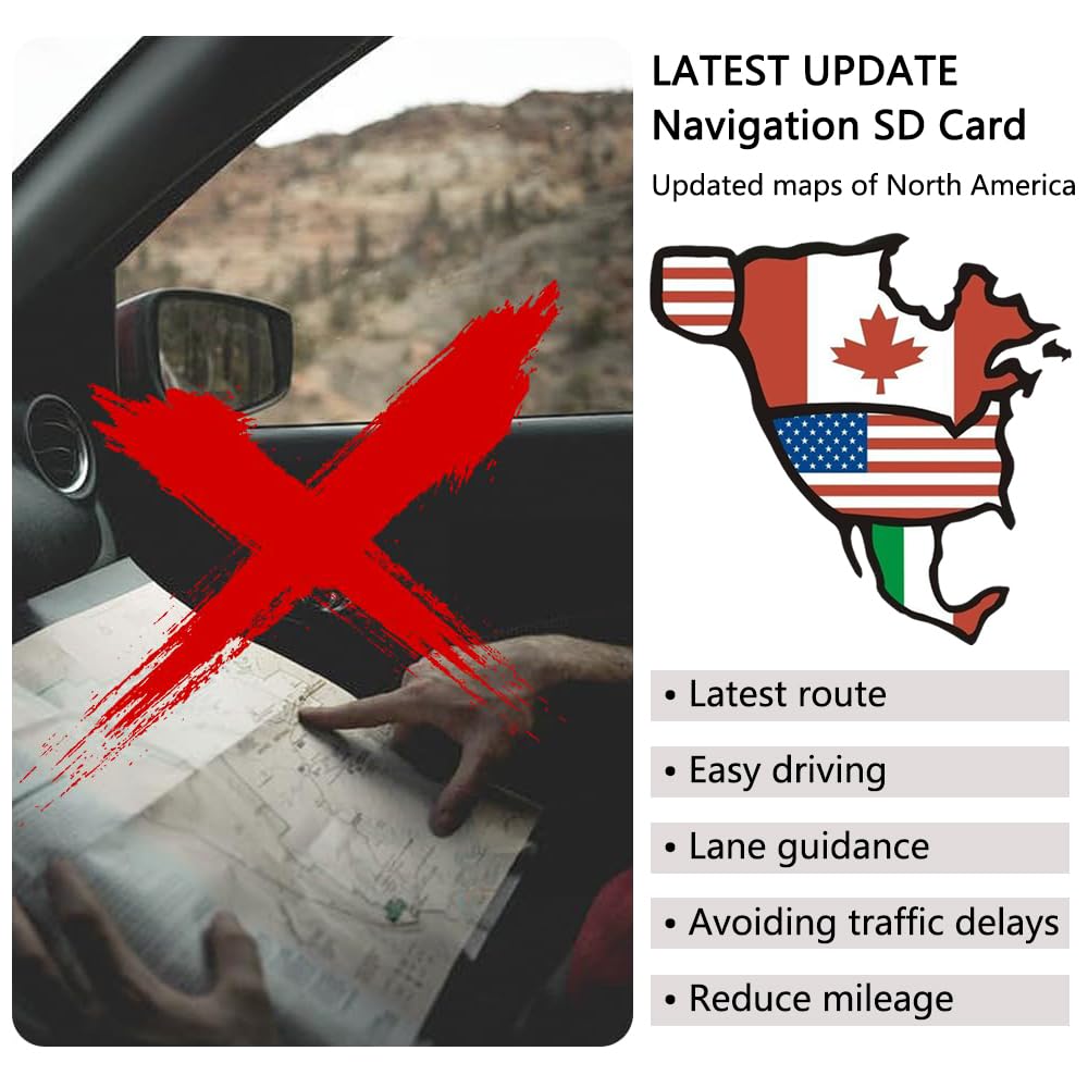 Latest Upgraded Navigation Sd Card Compatible With 2021 2023 3 / Cx 5 / Cx 9 / Cx 30, 2022 2024 Cx 50, 2022 2023 Mx 30, Usa/Can/