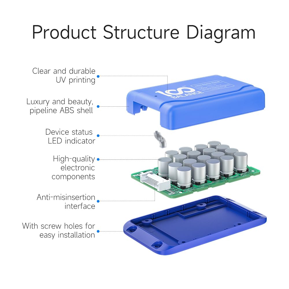 100Balance Hardware 1A Active Balancer 4S Equalizer For Lifepo4 Or Li-Ion Lithium Battery Group Bms Energy Transfer Board With B