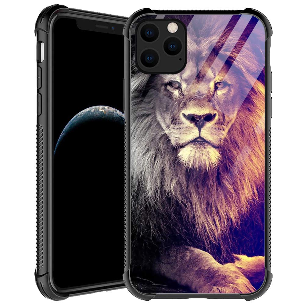 Compatible With Iphone 12 Mini Case,Lion Gaze Iphone 12 Mini Cases For Men Boys,Anti Scratch Soft Tpu Pattern Design Case For Ap