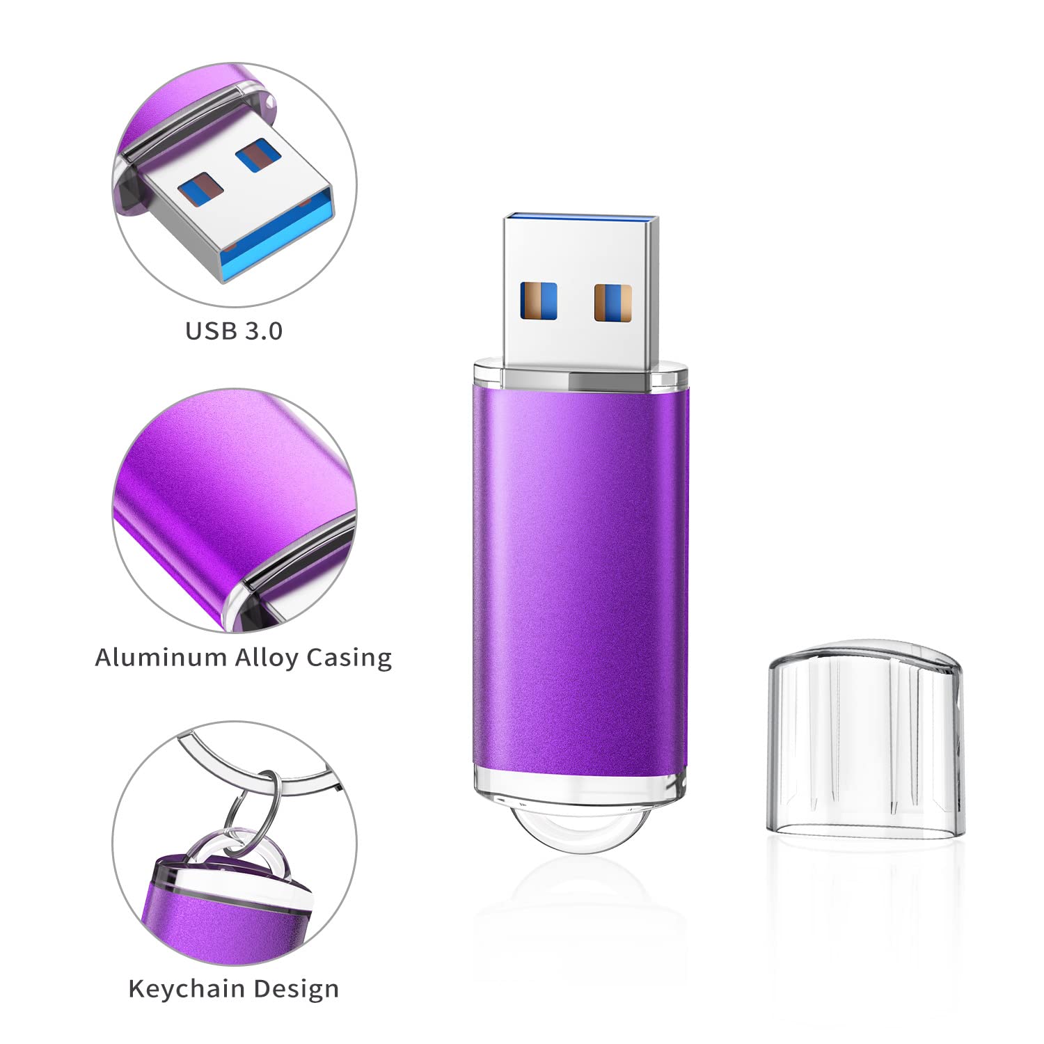 K&Zz 32Gb Flash Drive 10 Pack 32Gb Usb Drive Thumb Drive 32G 32 Gb Usb 3.0 Flash Drive Usb Stick Zip Drives, Multicolored