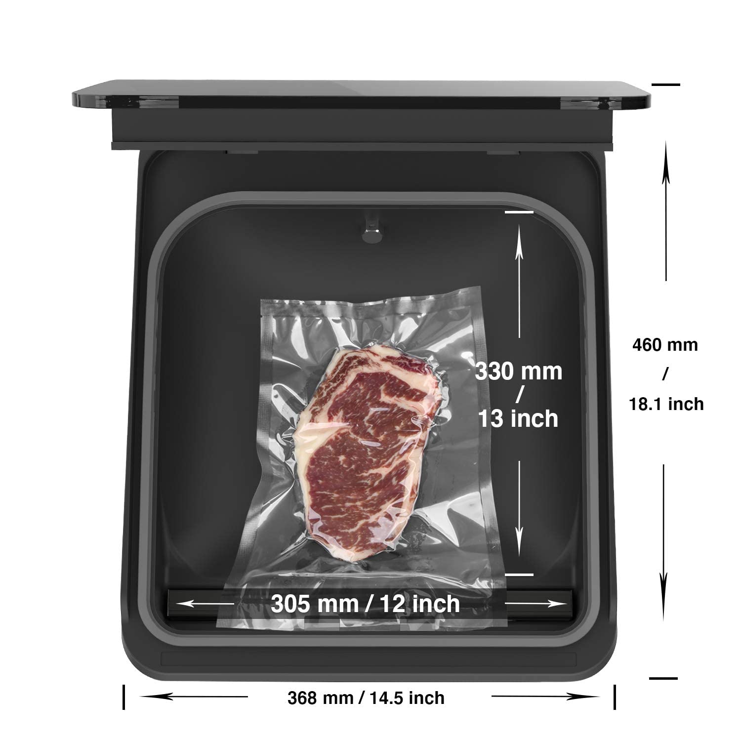 Wevac 12 Inch Chamber Vacuum Sealer Cv12   For Fresh Meats, Soups, Sauces. Heavy Duty, Commercial Width, Compact Design.
