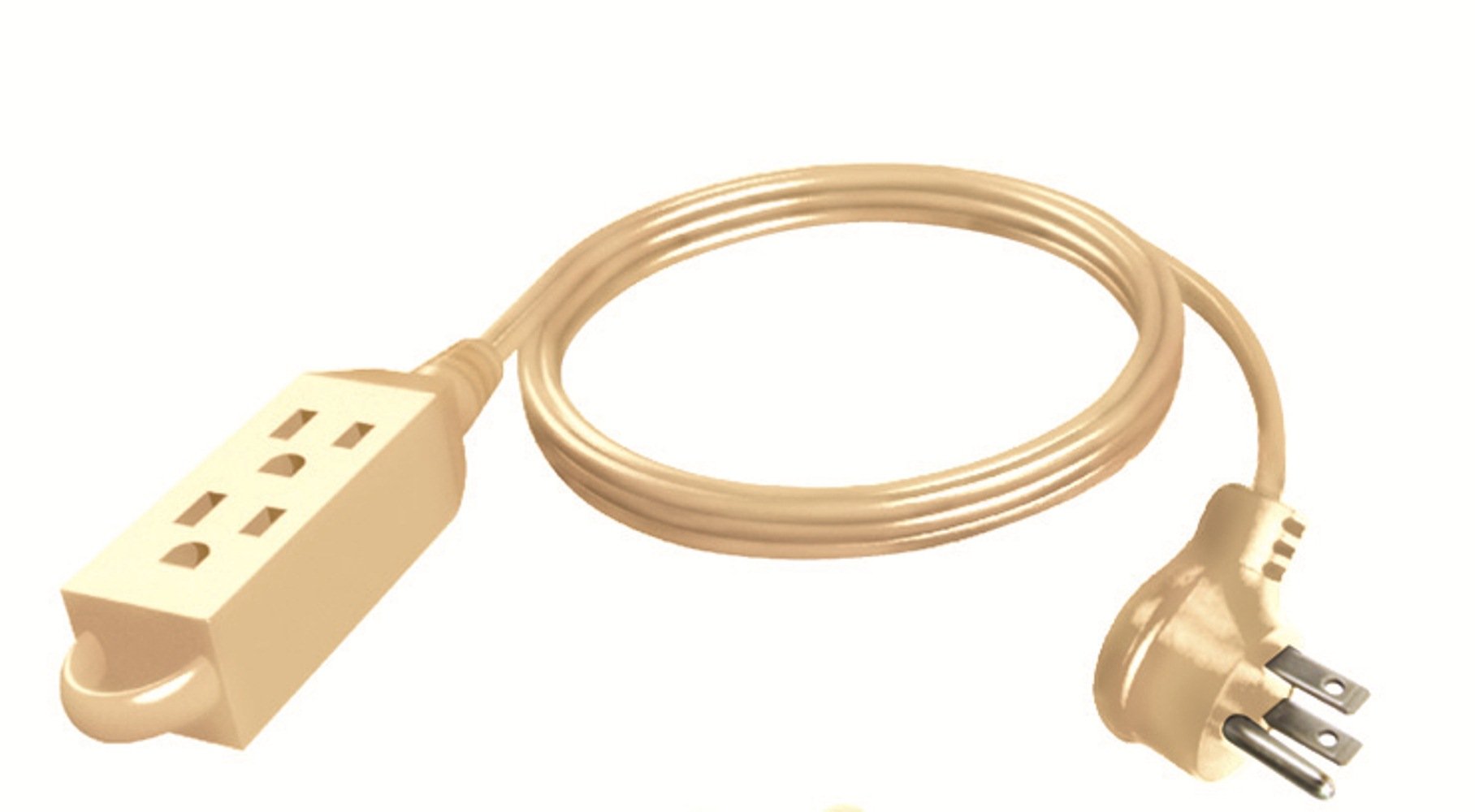 Stanley 31125 Cordmax9 Appliance, Grounded 9Ft 3 Outlet Low Profile Indoor Extension Cord, Beige