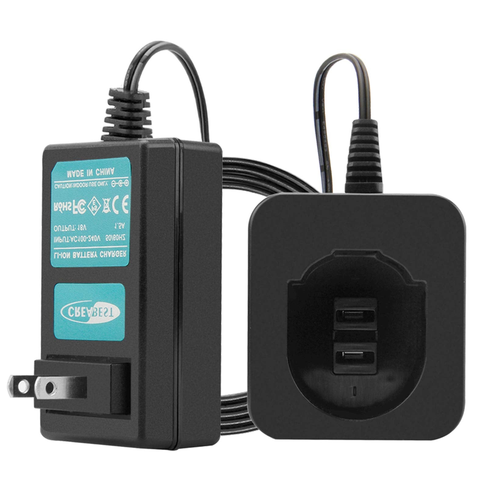 Creabest New 1.2V 18V Fast Battery Charger Compatible With Dewalt 7.2V 12V 14.4V 18V Ni Mh Ni Cd Battery