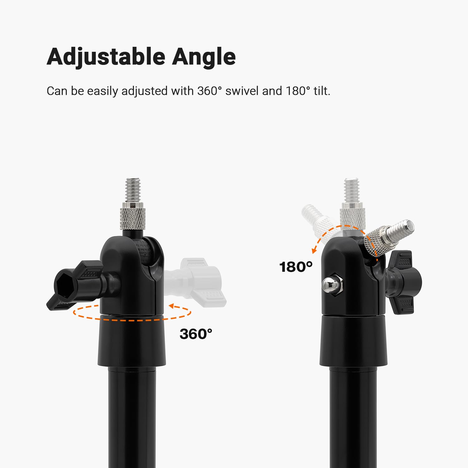 Holicfun Security Camera Ground Stake, Heavy Duty Stand Mount With Adjustable Angle And Height For Ring, Blink, Arlo, Eufy, Wyze