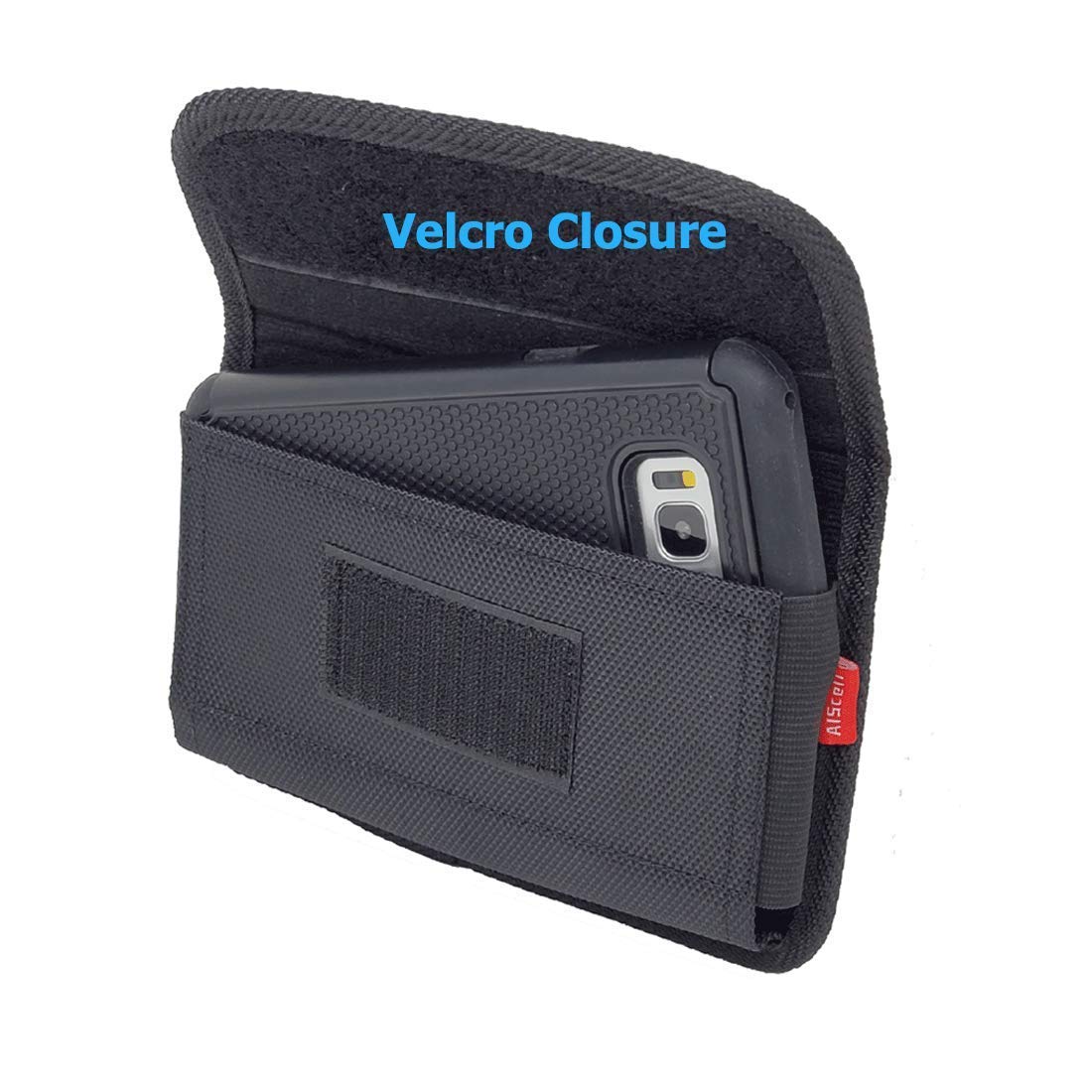 Aiscell Holster Clip Pouch Sideways Heavy Duty Nylon Pocuh Wallet Case Holster For Iphone 16 Pro, 16,15 Pro,15,14 Pro,14,13 Pro,