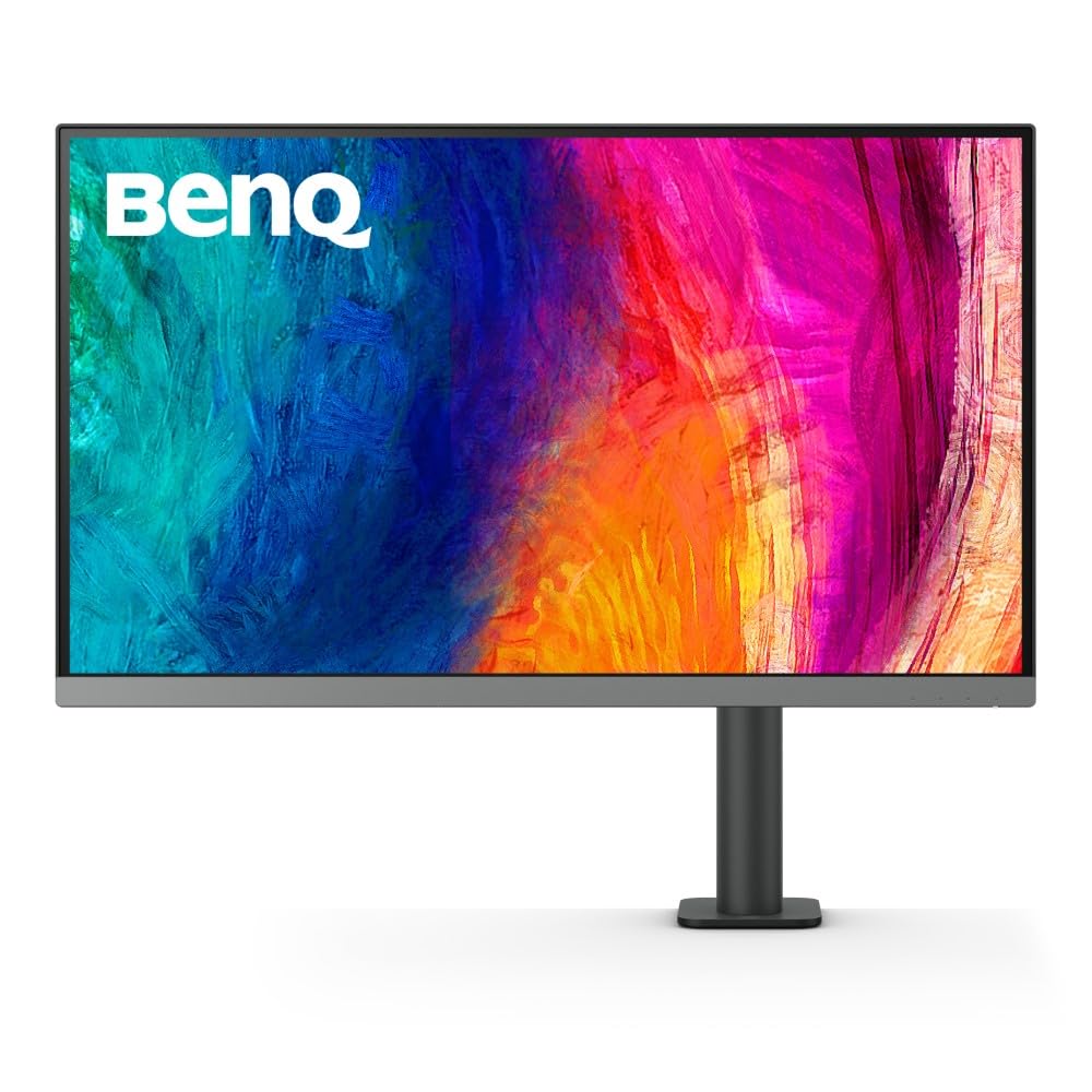 BenQ PD2706UA Ergo Arm Mac-Ready 27 4K UHD | 95% P3, 99% Rec.709 & sRGB | IPS | Built-In Ergo Arm | ICCSync | Uniformity | Delta