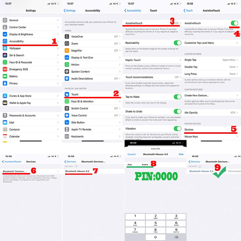 Klo Bluetooth Mouse For Macbook/Macbook Air/Pro/Ipad, Wireless Mouse For Laptop/Notebook/Pc/Ipad/Chromebook (Bt/A Deep Pink Blac