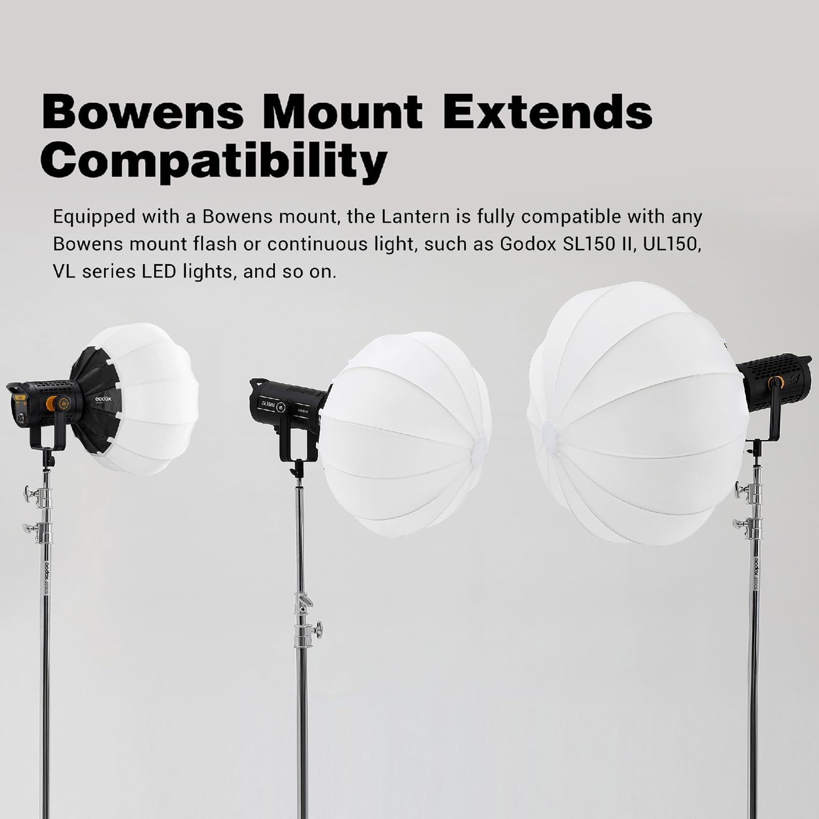 Godox Cs 65D Lantern Softbox 26Inch/65Cm Soft Light Modifier Quick Setup 26'' Latern Softbox With Skirt+Carry Bag, Compatible Wi