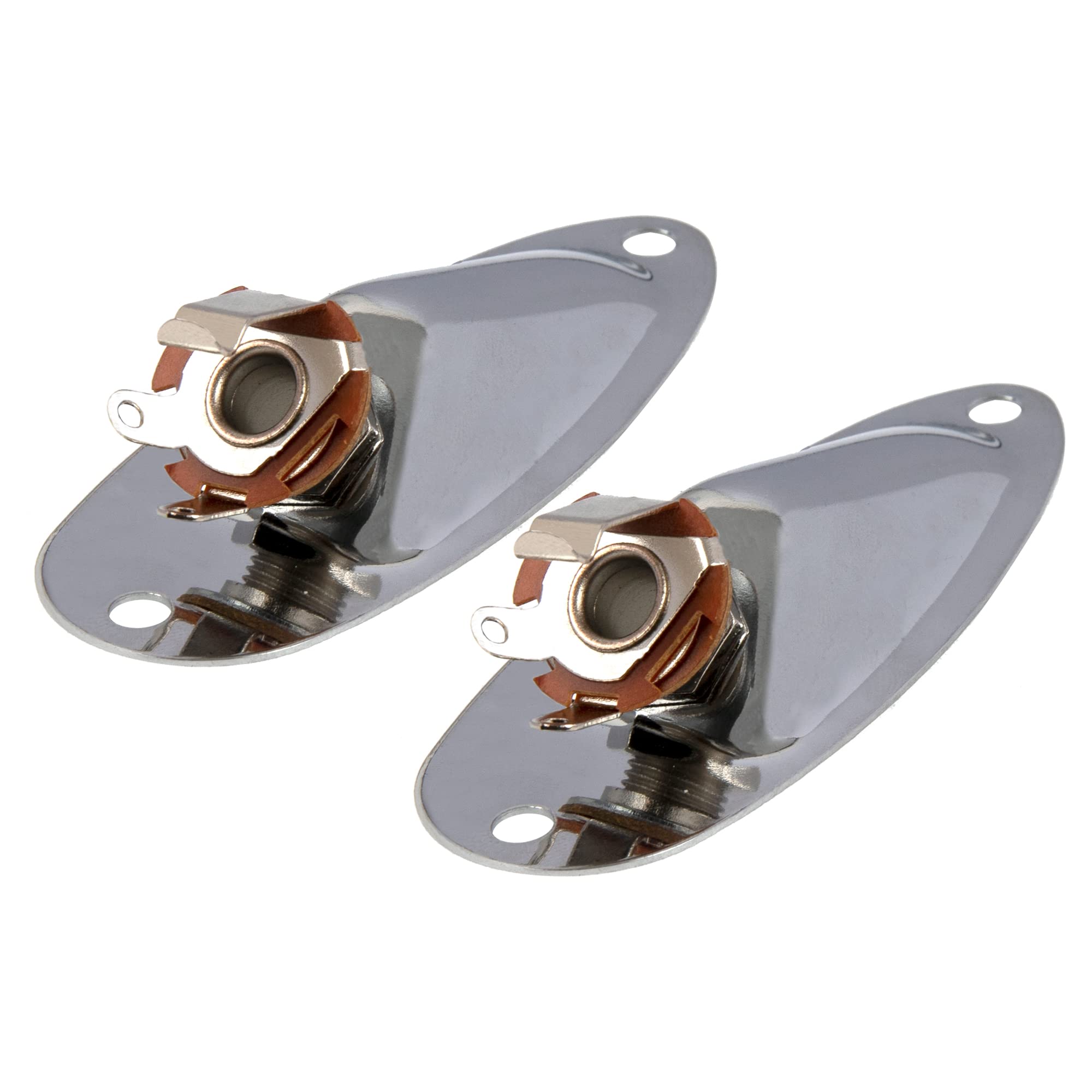 Yootones Guitar String Retainer Roller String Tree Guides, Loaded Jack Socket Plate & Neck Plate Compatible With Electric Guitar