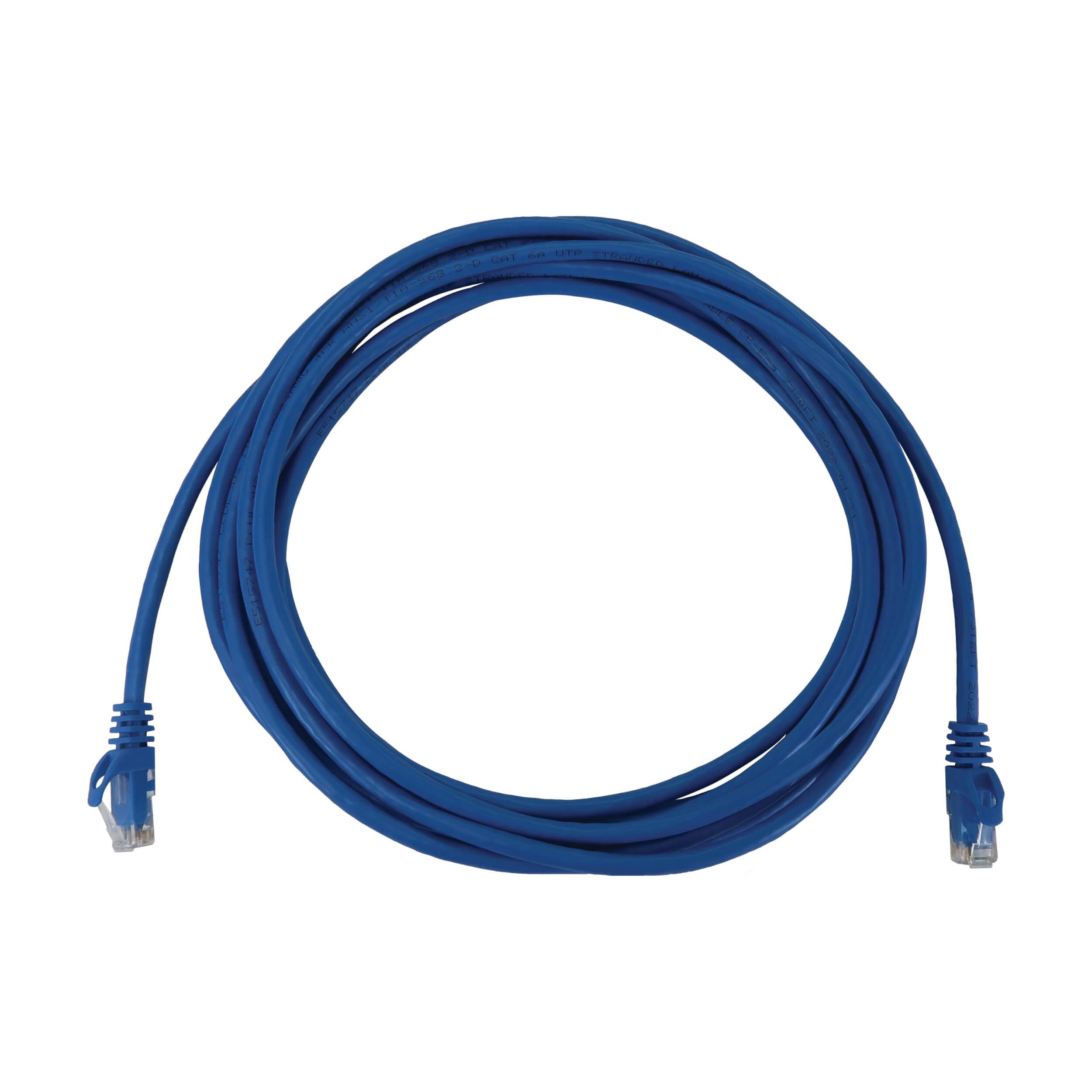 Cat6A Ethernet Cbl Blue 10'