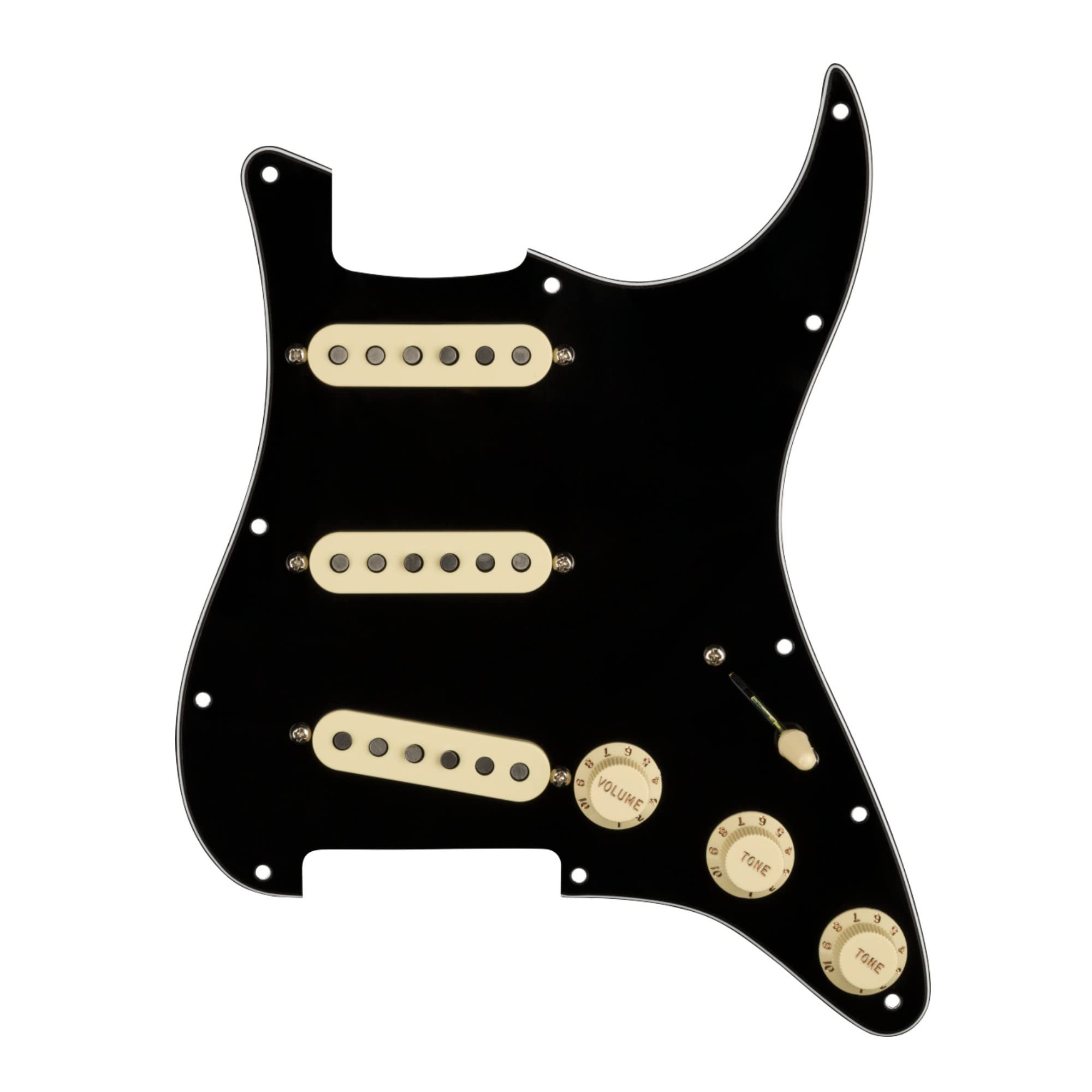 Fender Custom 69 Prewired Stratocaster Pickguard - 3-Ply Black