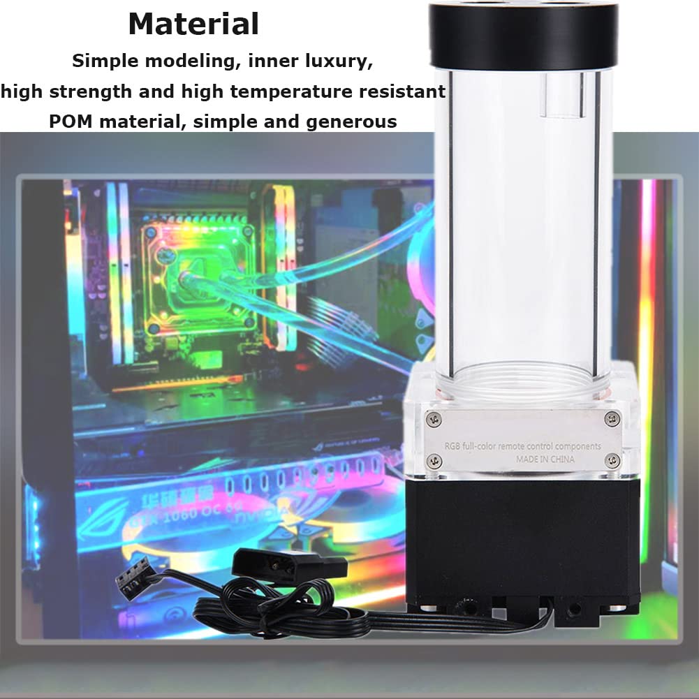 Pump/Reservoir Combo,800L/H Pc Water Cooling Integrated Mute,G 1/4'' Thread Port Pc Cpu Water Cooling System Heat Exchanger Tool