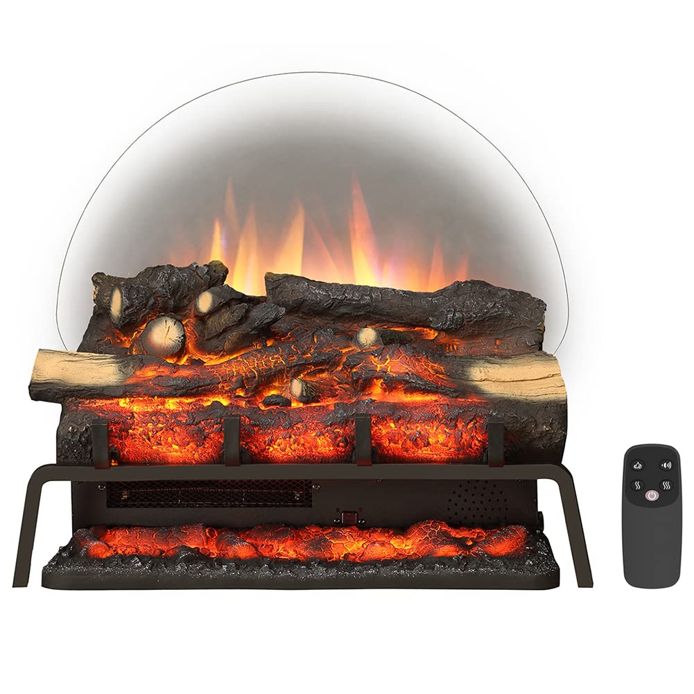 Legendflame 23'' W Free Standing Electric Fireplace Log Set (Ef290), Fireplace Insert, Heater 750W/1500W, Crackling Sound, Remot