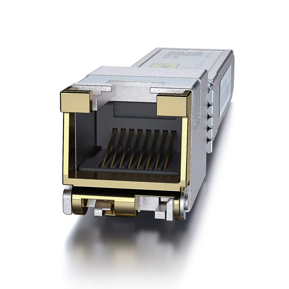 10Gtek 1.25/2.5/5/10G T Sfp+ To Rj45 Cat.6A Copper Transceiver, Auto Negotiation Sfp+ Ethernet Module, Up To 30 Meter, For Cisco