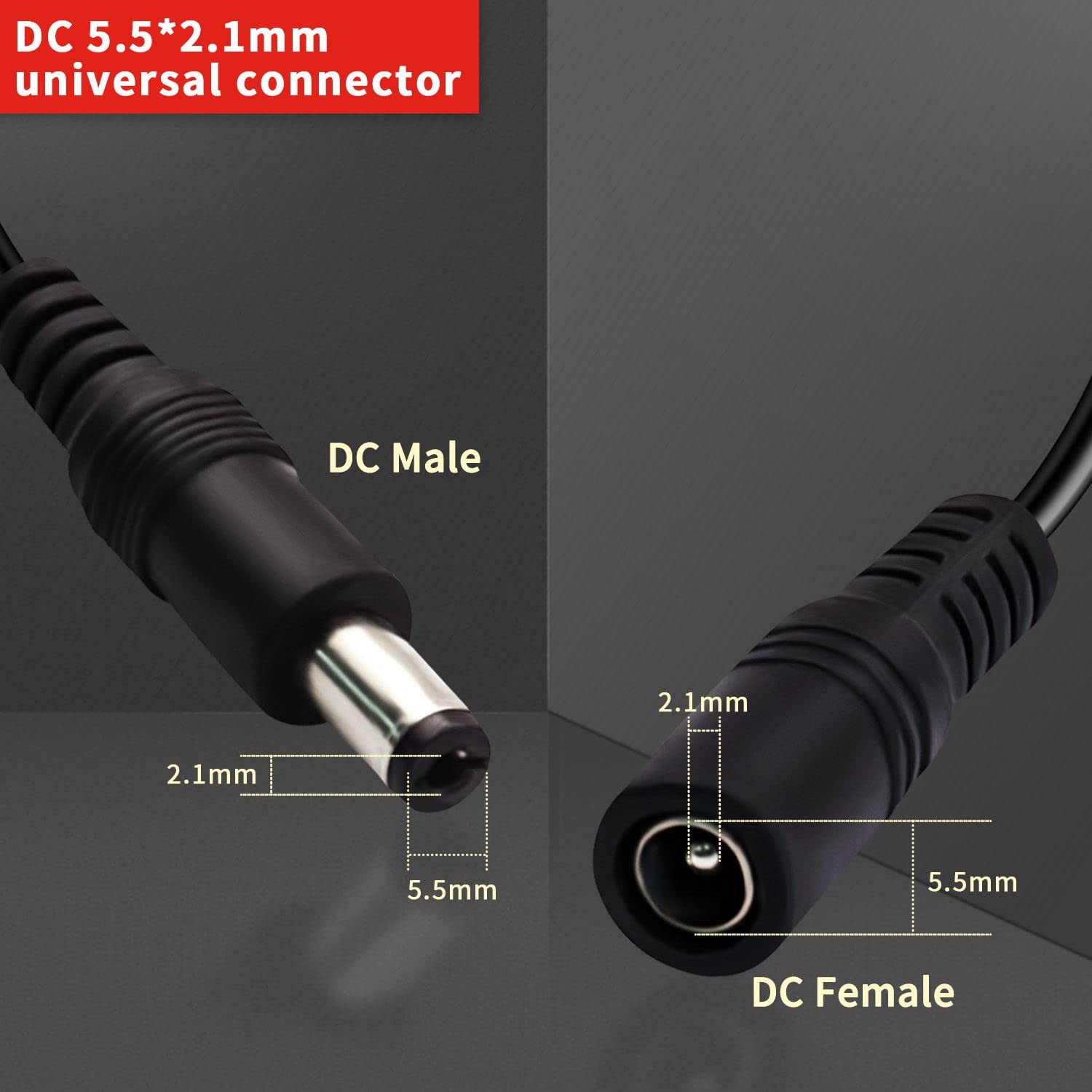 Dafurui 2.1Mm Dc Splitter Cable