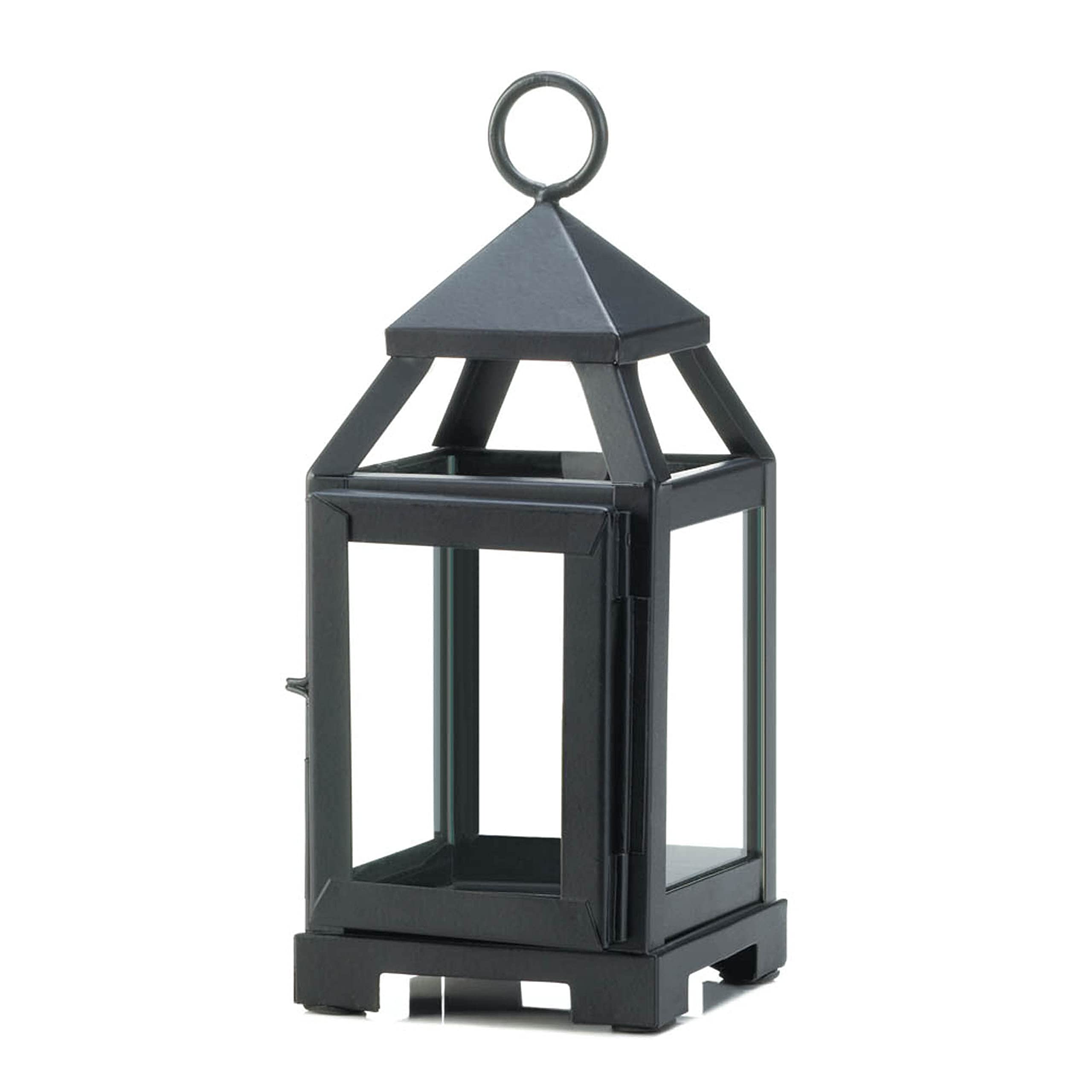 Accent Plus Black Mini Contemporary Lantern 8.75