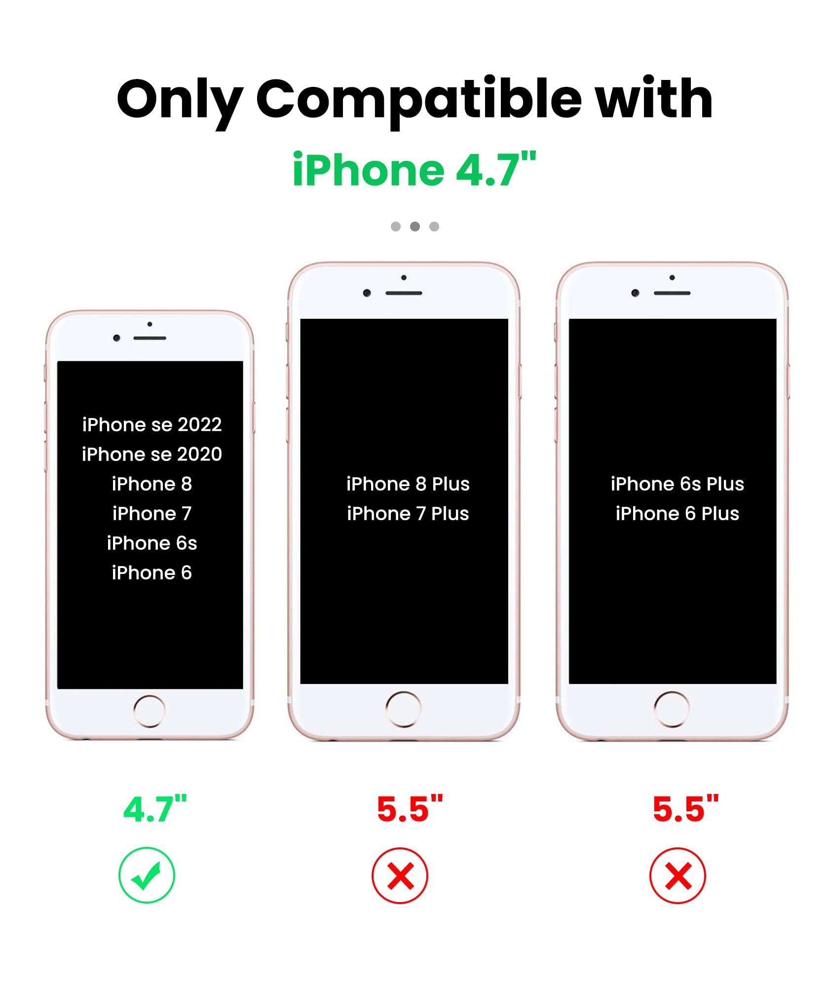 Soios For Iphone Se 2022 Phone Case: Iphone Se 2020 / 2Nd / 3Rd / 8/7 / 6S / 6 Case With Kickstand   Heavy Duty Military Grade D