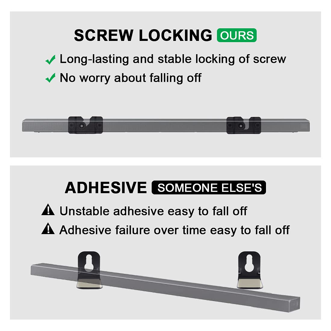 Seayoo 1 Pair Of Black Wall Mount Bracket Ah96 03064A For Samsung Soundbar Hwh750 Hw H750 Hw H450 Hw J355 Hwh751 Hw H751 Hwjm25