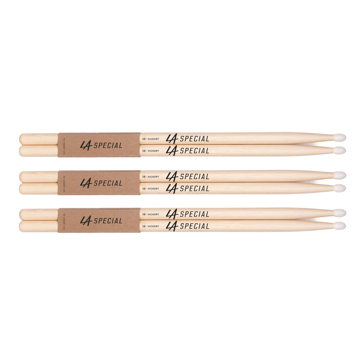 Promark La Specials Drum Sticks   5B Drumsticks   Drum Sticks Set For Acoustic Drums Or Electronic Drums   Oval Nylon Tip   Hick