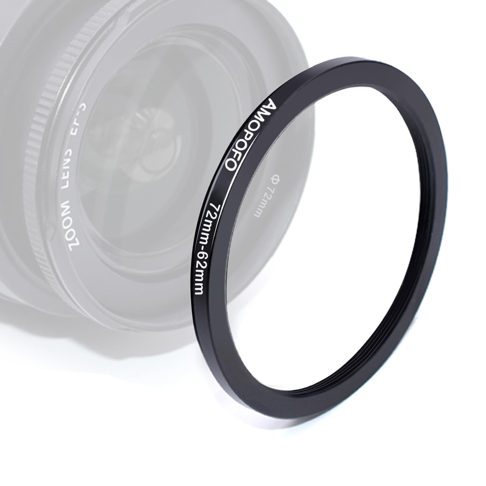 72Mm To 62Mm Camera Filter Ring /72Mm To 62Mm Step Down Ring Filter Adapter For 62Mm Uv,Nd,Cpl,Metal Step Down Ring