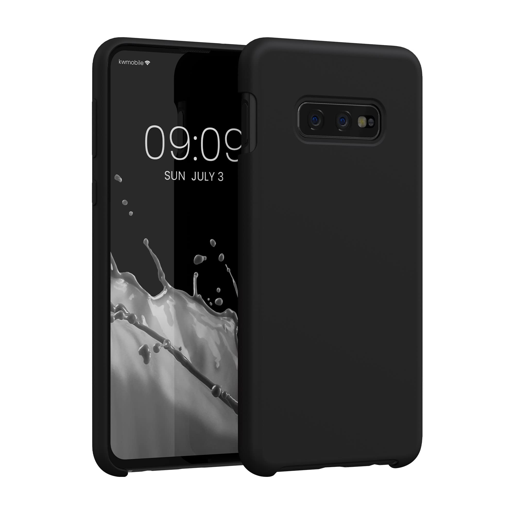 kwmobile Case Compatible with Samsung Galaxy S10e Case - TPU Silicone Phone Cover with Soft Finish - Black