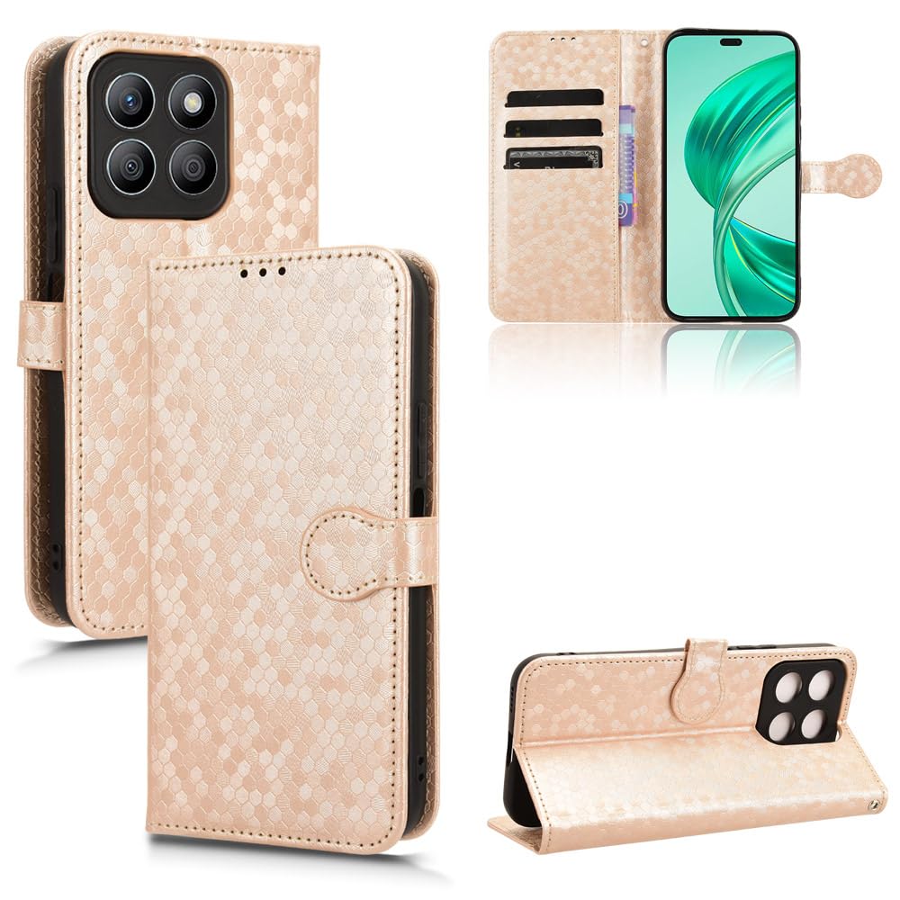 Kukoufey Leather Case Compatible With Honor X8B,Phone Case Pu Leather Phone Flip Cover Compatible With Honor X8B 4G Lly-Lx1 Lly-