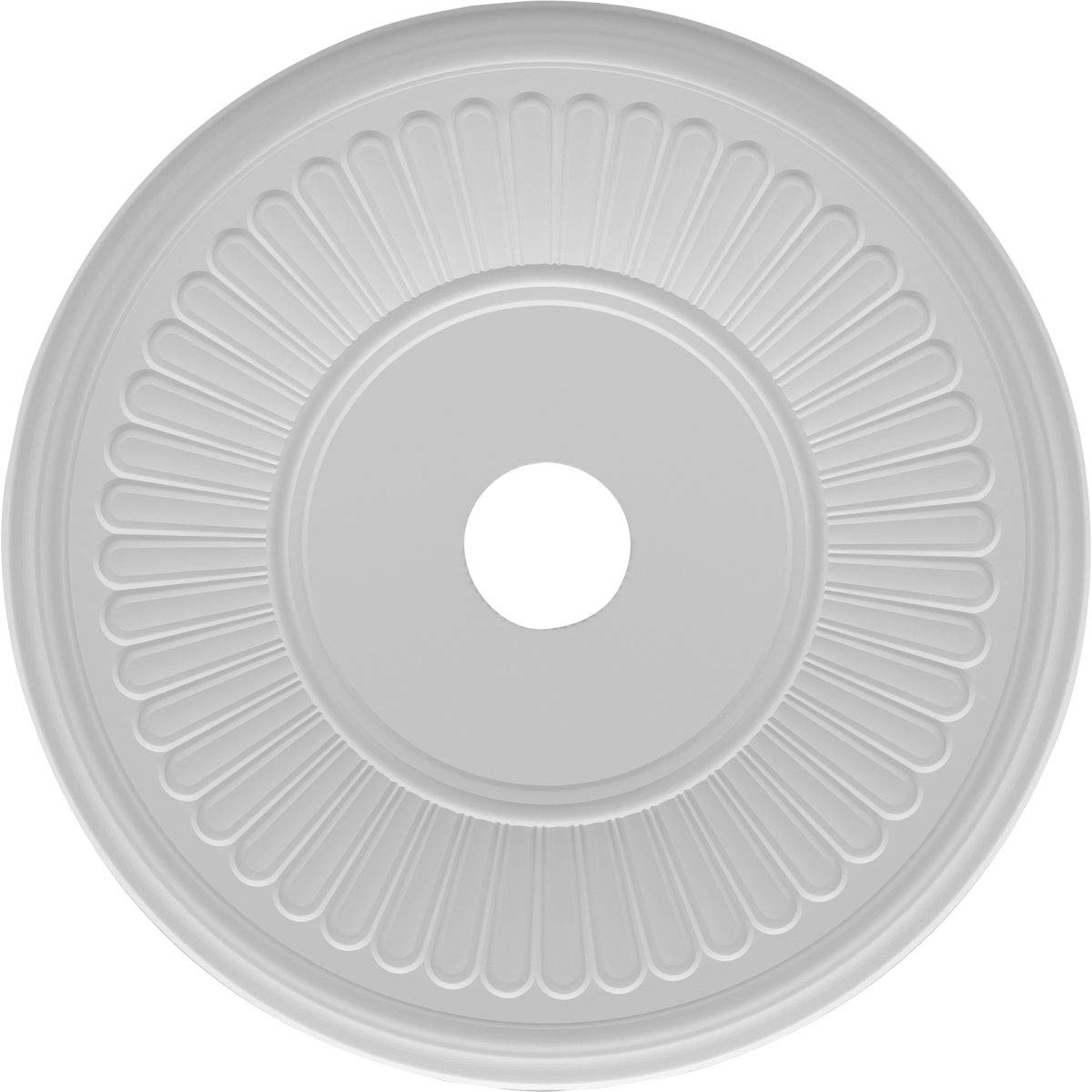 Ekena Millwork Cmp22Be Berkshire Ceiling Medallion, 22''Od, Unfinished
