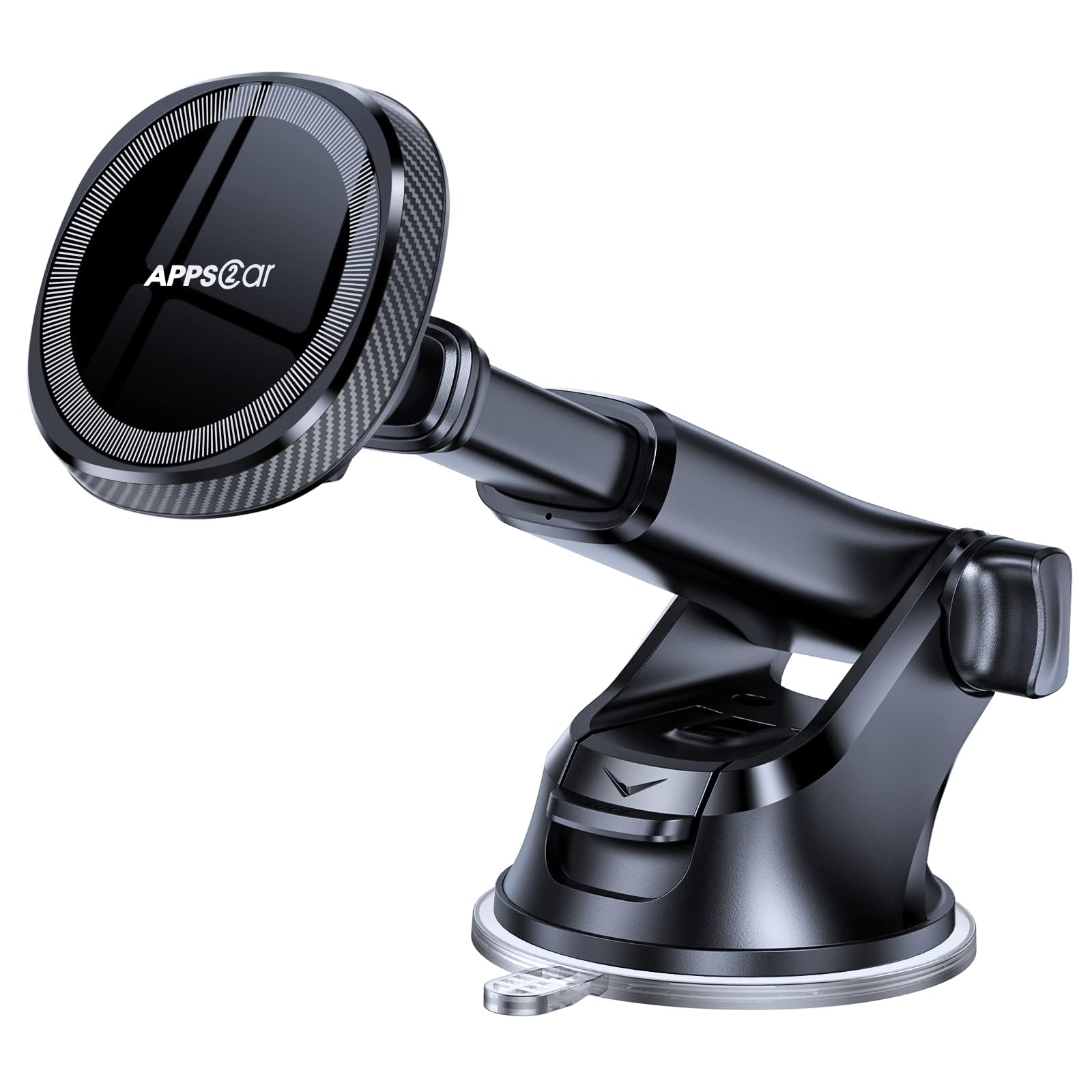 Apps2Car For Magsafe Car Mount, Magnetic Phone Holder For Car Dashboard Windshield Iphone Car Mount Holder Compatible With Iphone 15 14 13 12 Pro Plus Max Mini Magsafe Mount, 17 Strong Magnets