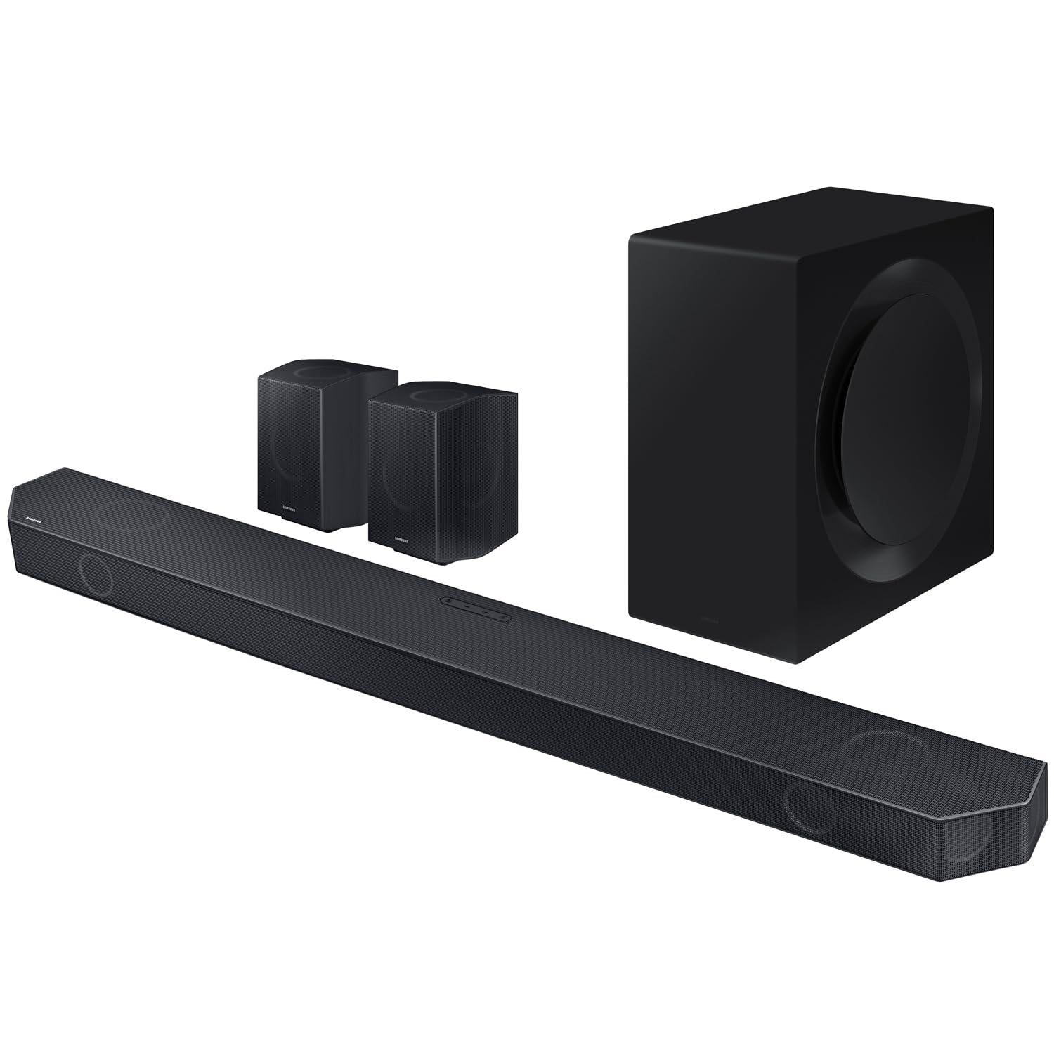 Samsung 11.1.4 Ch. Wireless Dolby Atmos Soundbar And Rear Speakers, Hw-Q990C (2023) Bundle With 2 Year Cps Enhanced Protection P