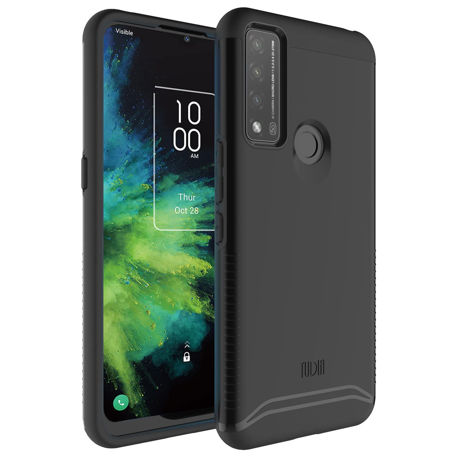 Tudia Dualshield Compatible For Alcatel Tcl 4X 5G (T601Dl) / Tcl 20 A 5G Case, [Merge] Shockproof Military Grade Dual Layer Heav