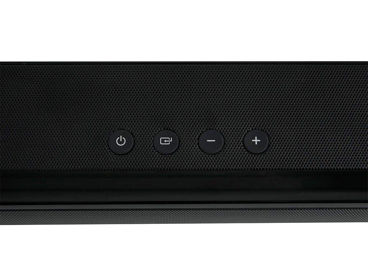 Monoprice Premium Slim Soundbar   8 Ohms, With Hdmi Arc, Bluetooth 4.2, Optical, And Coax Inputs, Black,35.5 Inch Slim