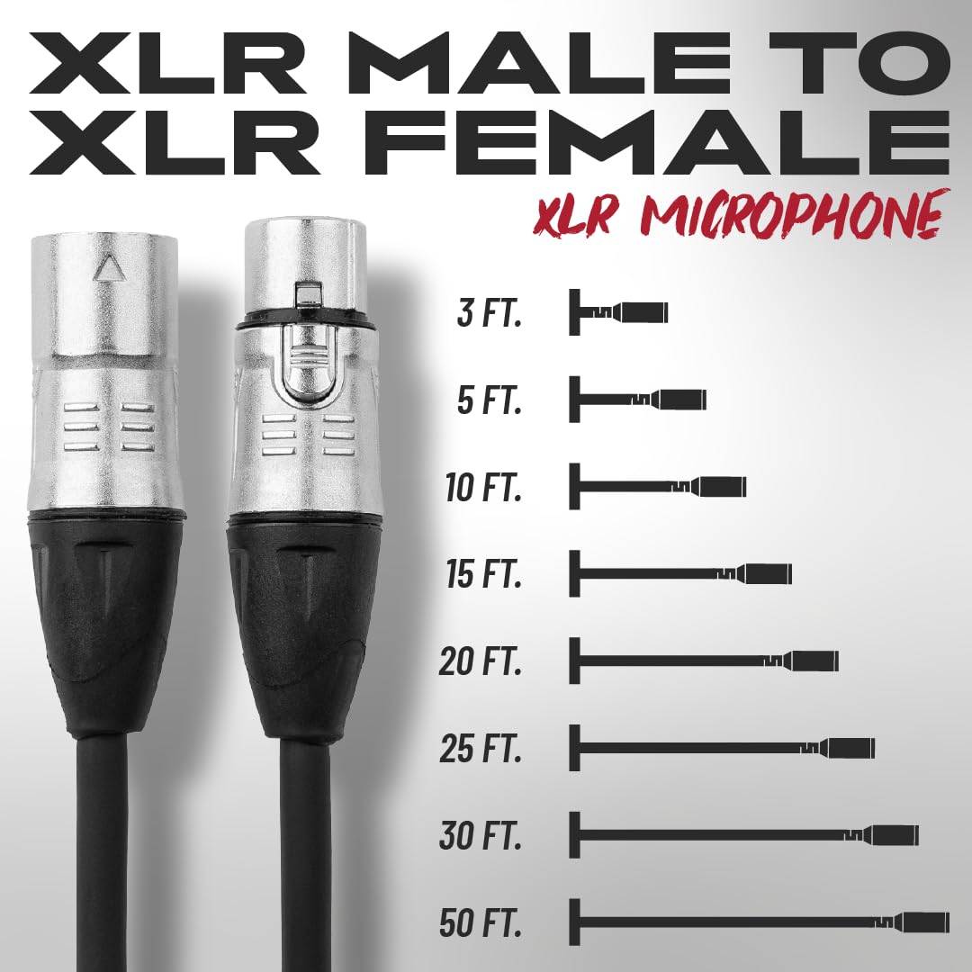 Cableworks By Gator Cases Backline Series Standard 30 Foot Xlr Microphone Cable, (Gcwb Xlr 30)