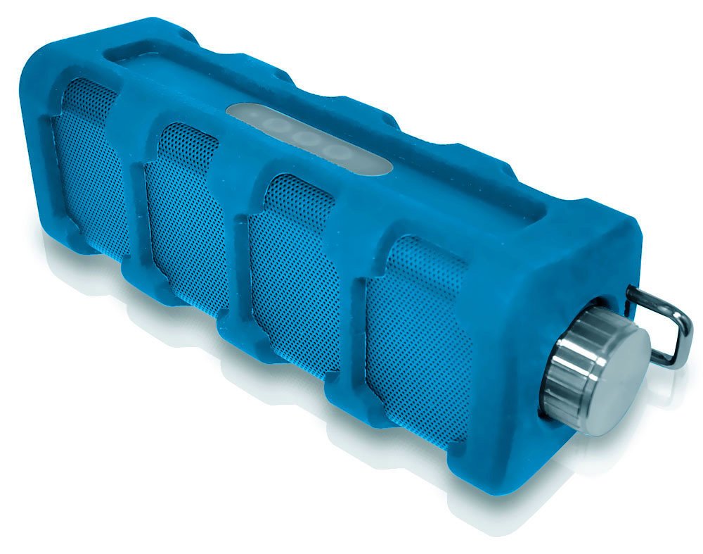 Pyle Jam Tunes Box Sports Speaker   Wireless Portable Rugged Waterproof Bluetooth Compatible Sound Stereo With, Aux In Jack, Rec