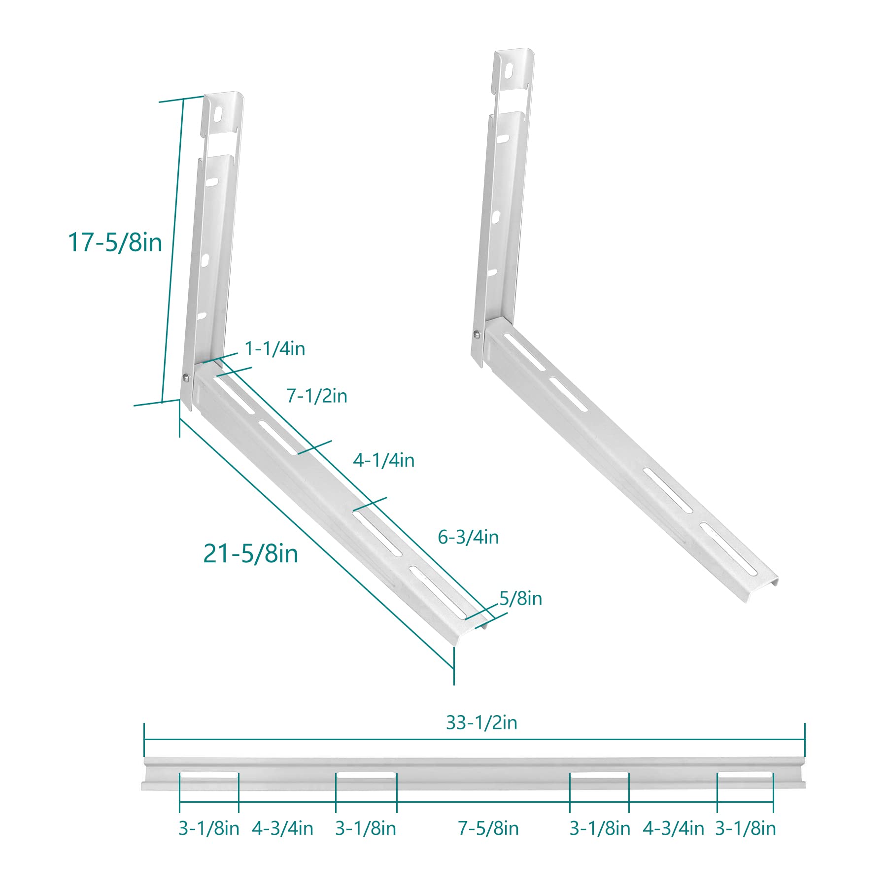 Daisypower Outdoor Wall Mounting Bracket For Ductless Mini Split Air Conditioner Heat Pump Systems, Support Up To 9000-36000 Btu