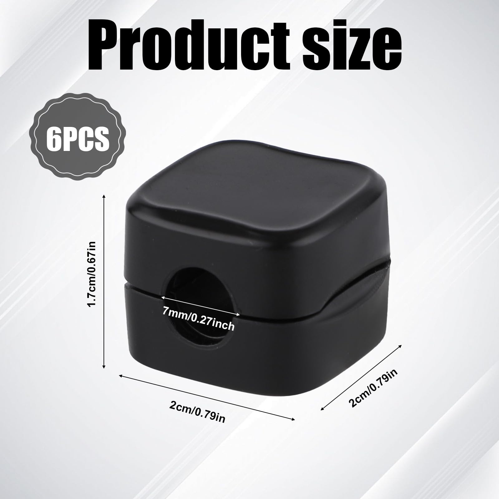 6Pcs Magnetic Cable Management Clips, Self Adhesive Cord Organizer Holder, Desk Cable Management Cord Organizer Phone Charger Wi