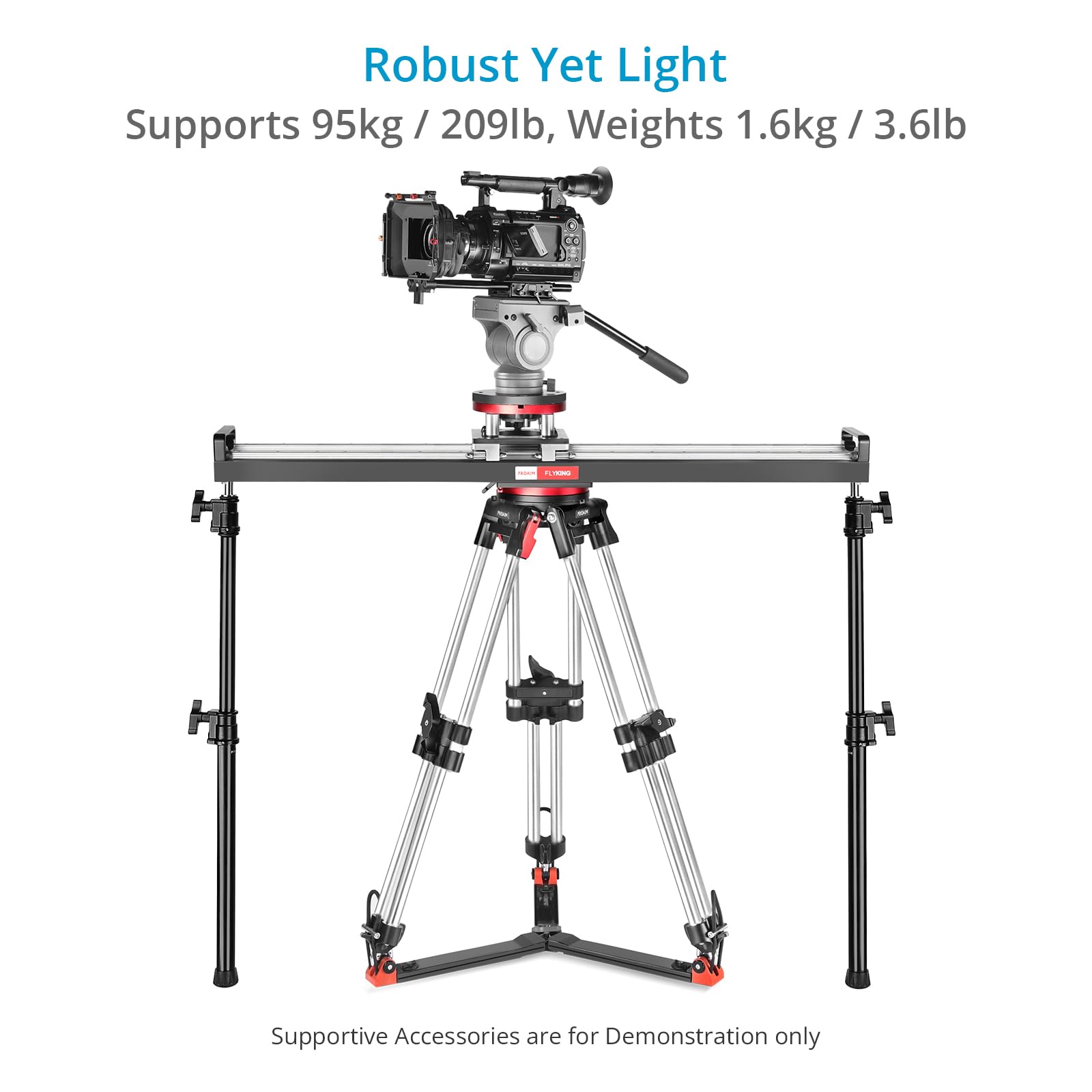 Proaim Heavy-Duty Ground Spreader V1 For Twin Spiked Feet Camera Tripods. 13.8 To 22.8 Adjustable Radius. Payload Up To 90Kg/209