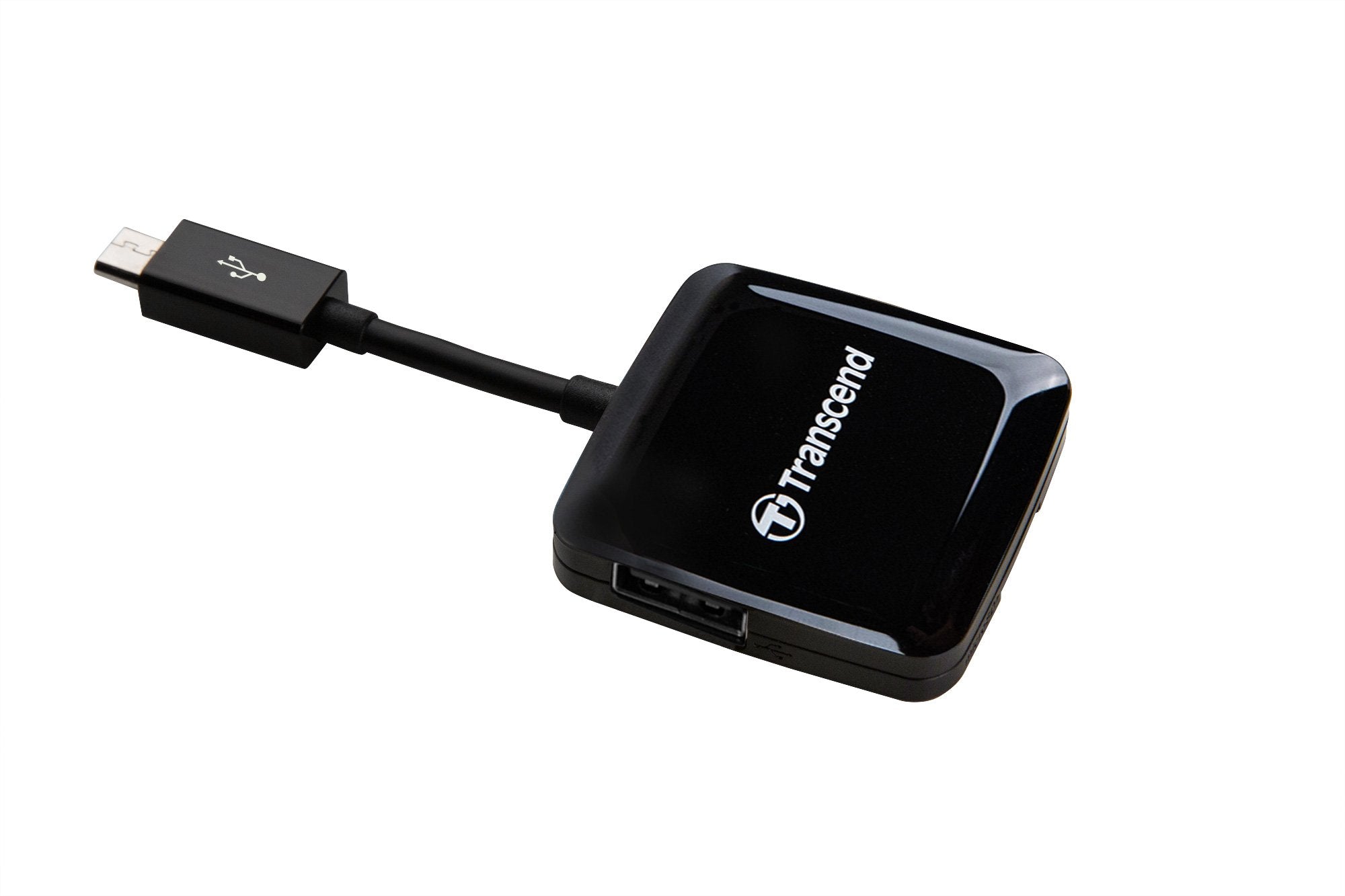 Transcend USB 2.0 OTG Card Reader, Black (TS RDP9K)
