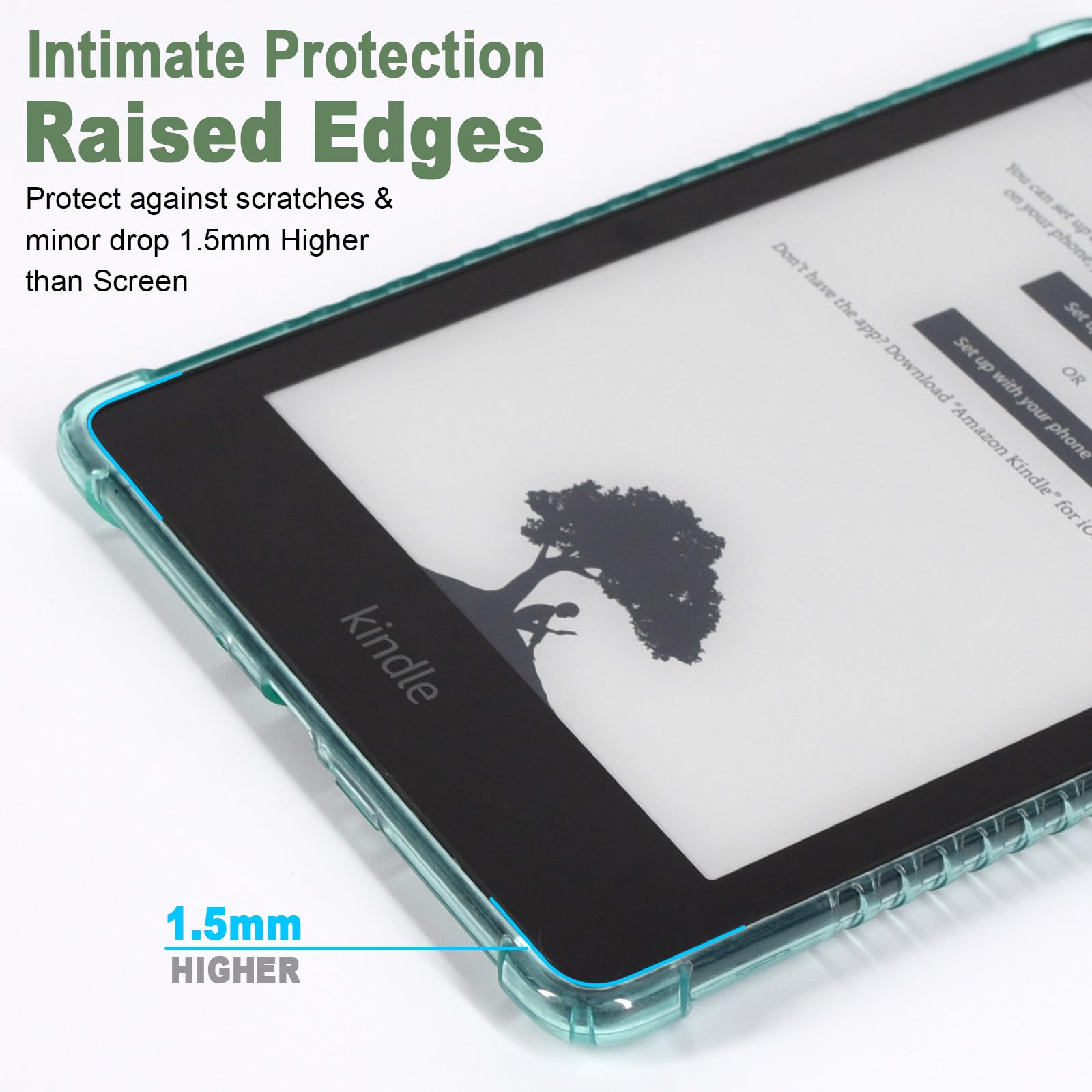 Dmluna Clear Case For 6.8'' Kindle Paperwhite 11Th Generation 2021 And Kindle Paperwhite Signature Edition, Slim Lightweight Non