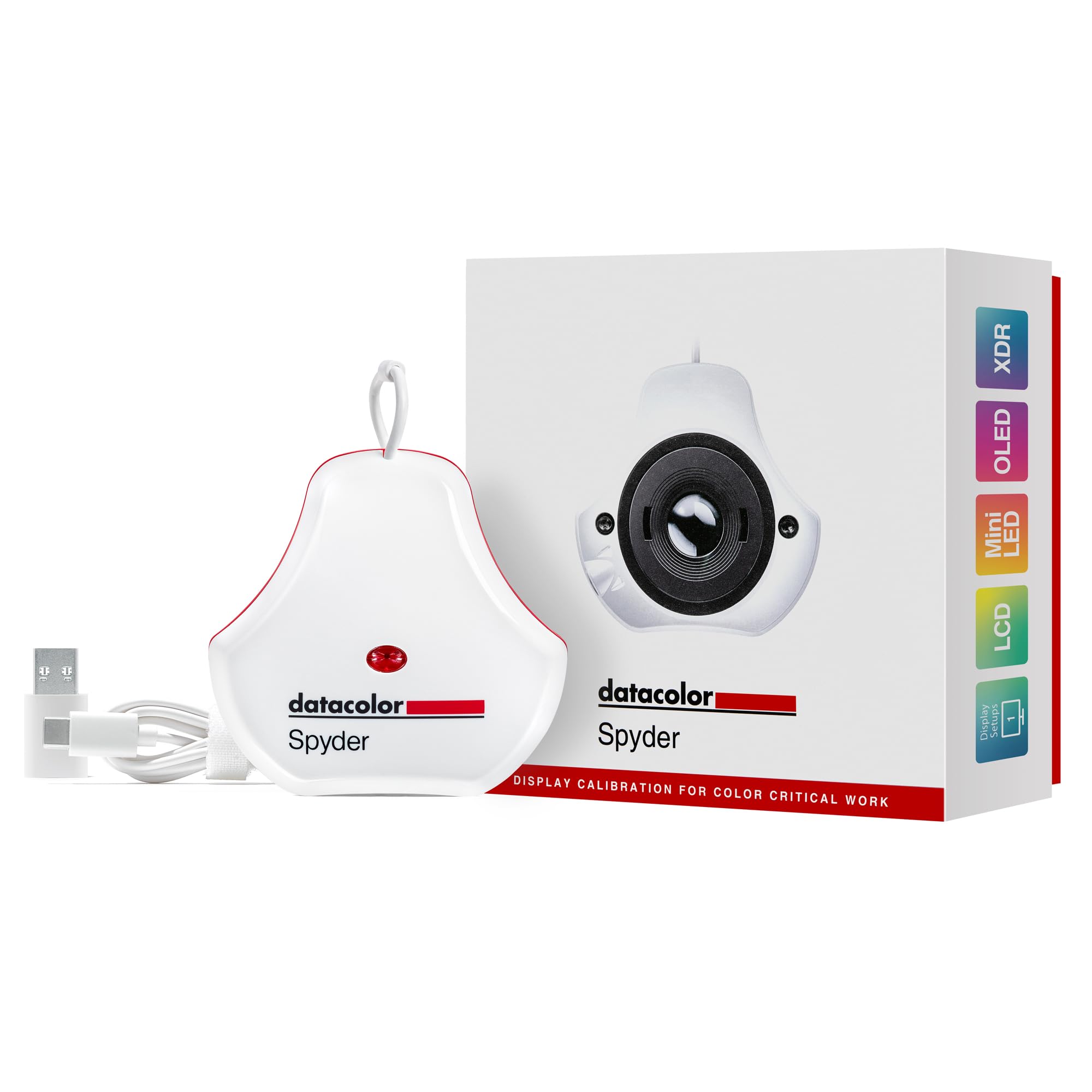 2024 Version Datacolor Spyder Monitor Calibration Tool: Ensures Accurate & Consistent Color For Photos & Online Content