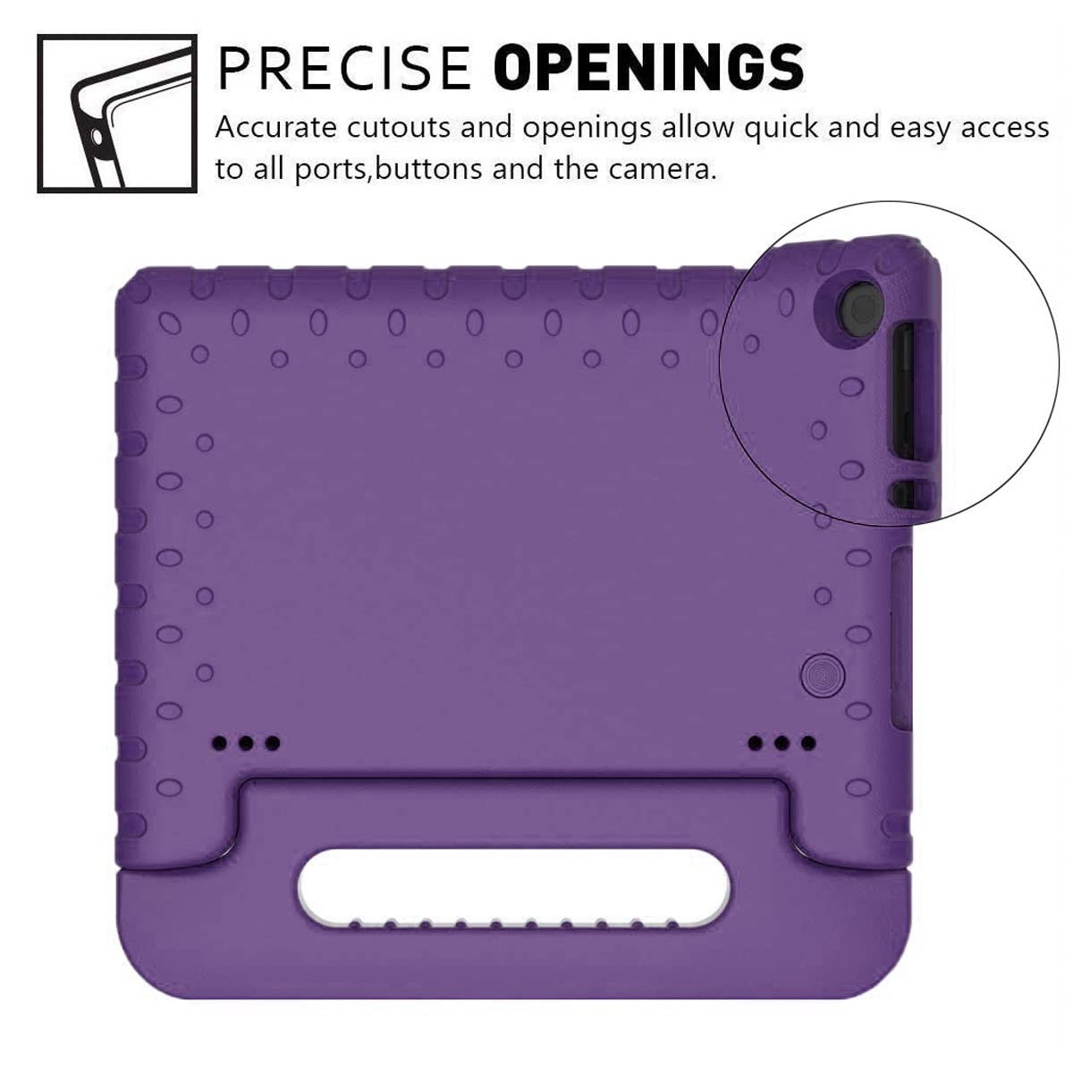 Kids Case For Fire Hd 8 6Th/7Th/8Th Generation (2016/2017/2018 Release) Kids Friendly & Soft Flexible Shockproof Case Lightweigh