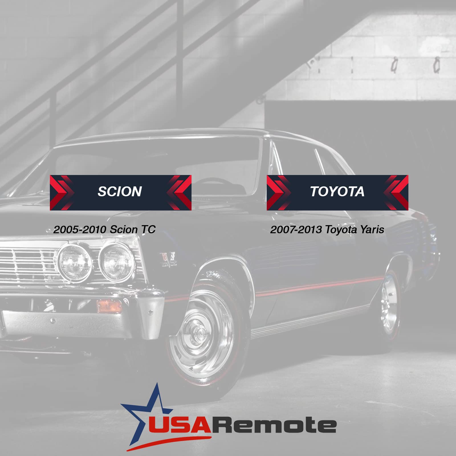 Car Key Fob Keyless Entry Remote Fits Toyota 2007-2013 Yaris, 2005-2010 Scion Tc (Mozb41Tg, 2584A-B41Tg)